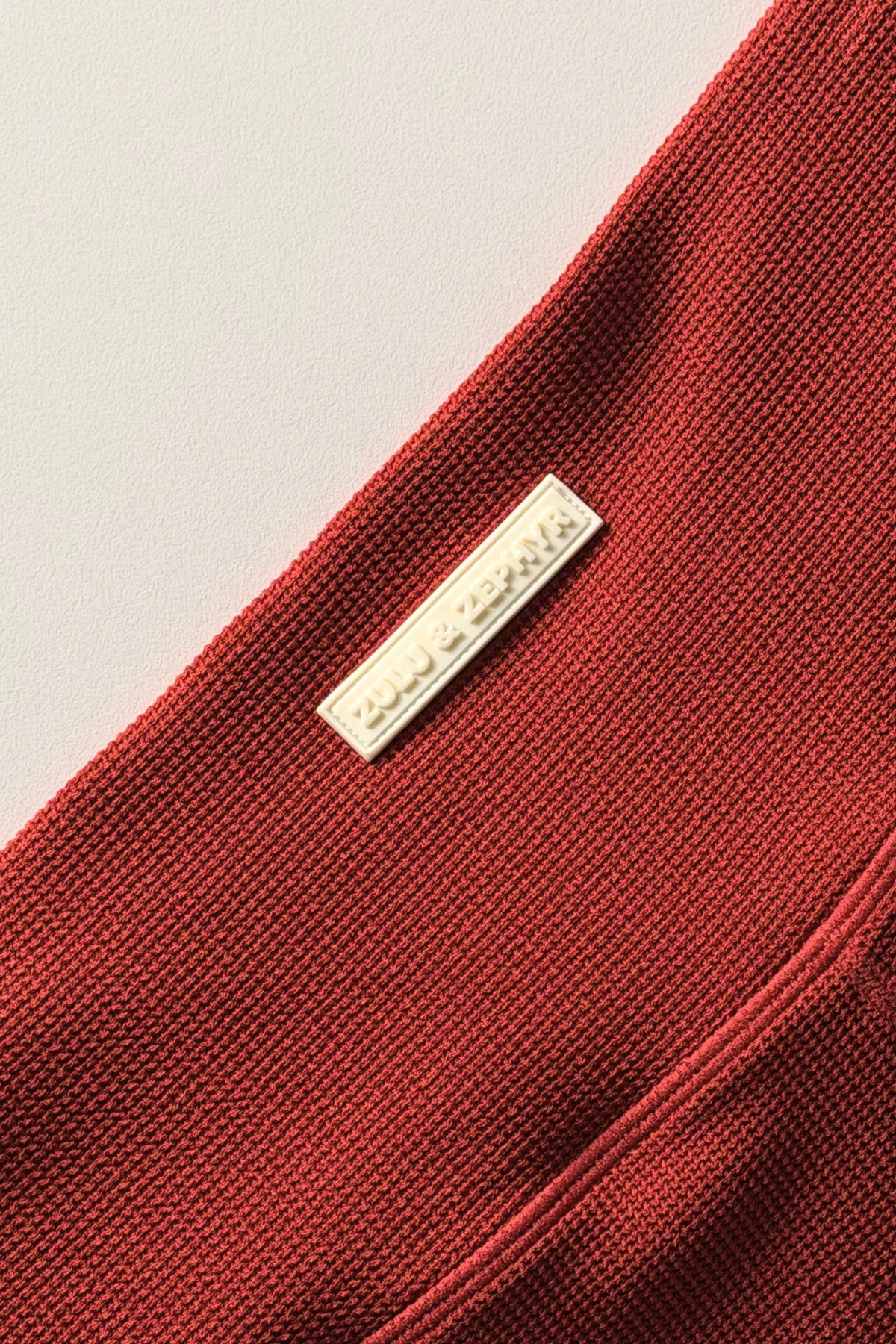 4 Inch Bike Short - Red Waffle - Image 3