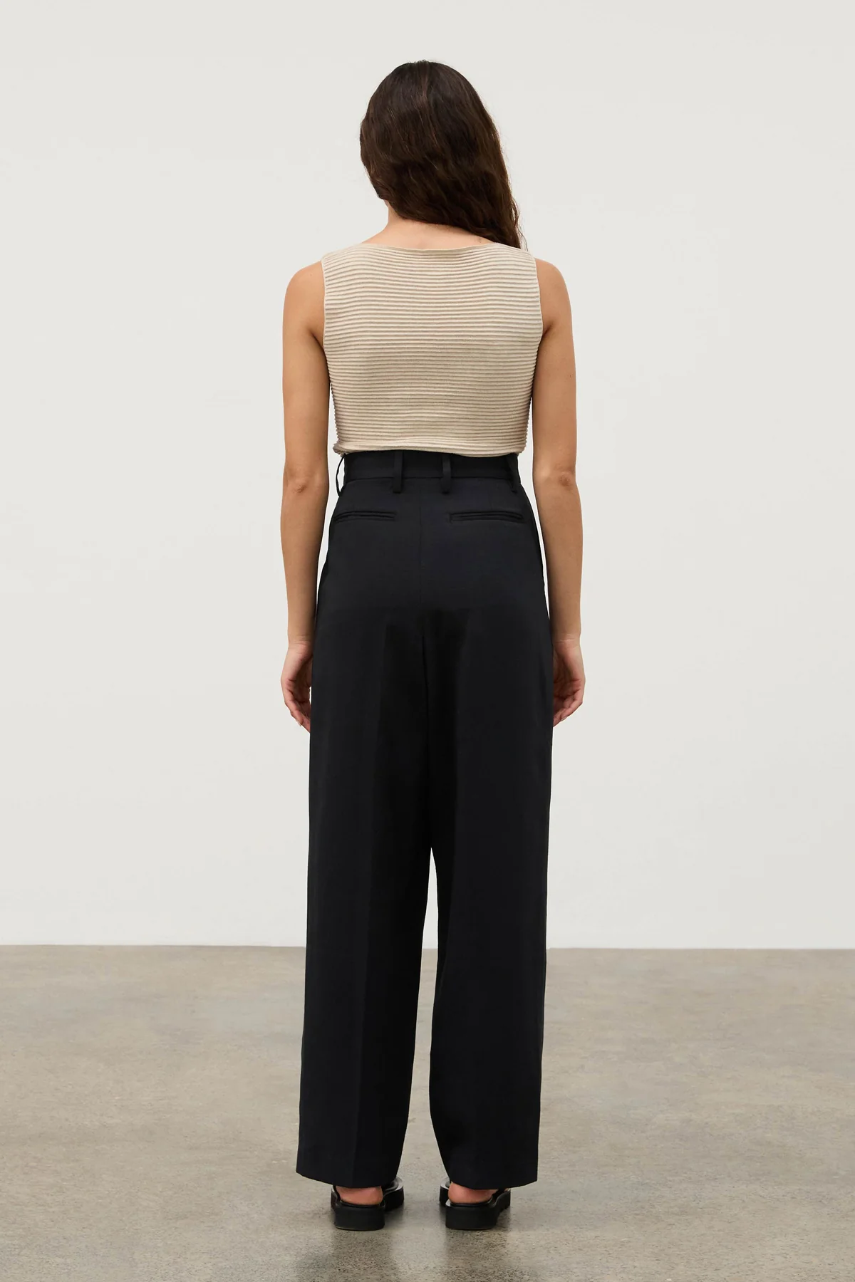 Recycled Tailored Pant - Black - Image 3
