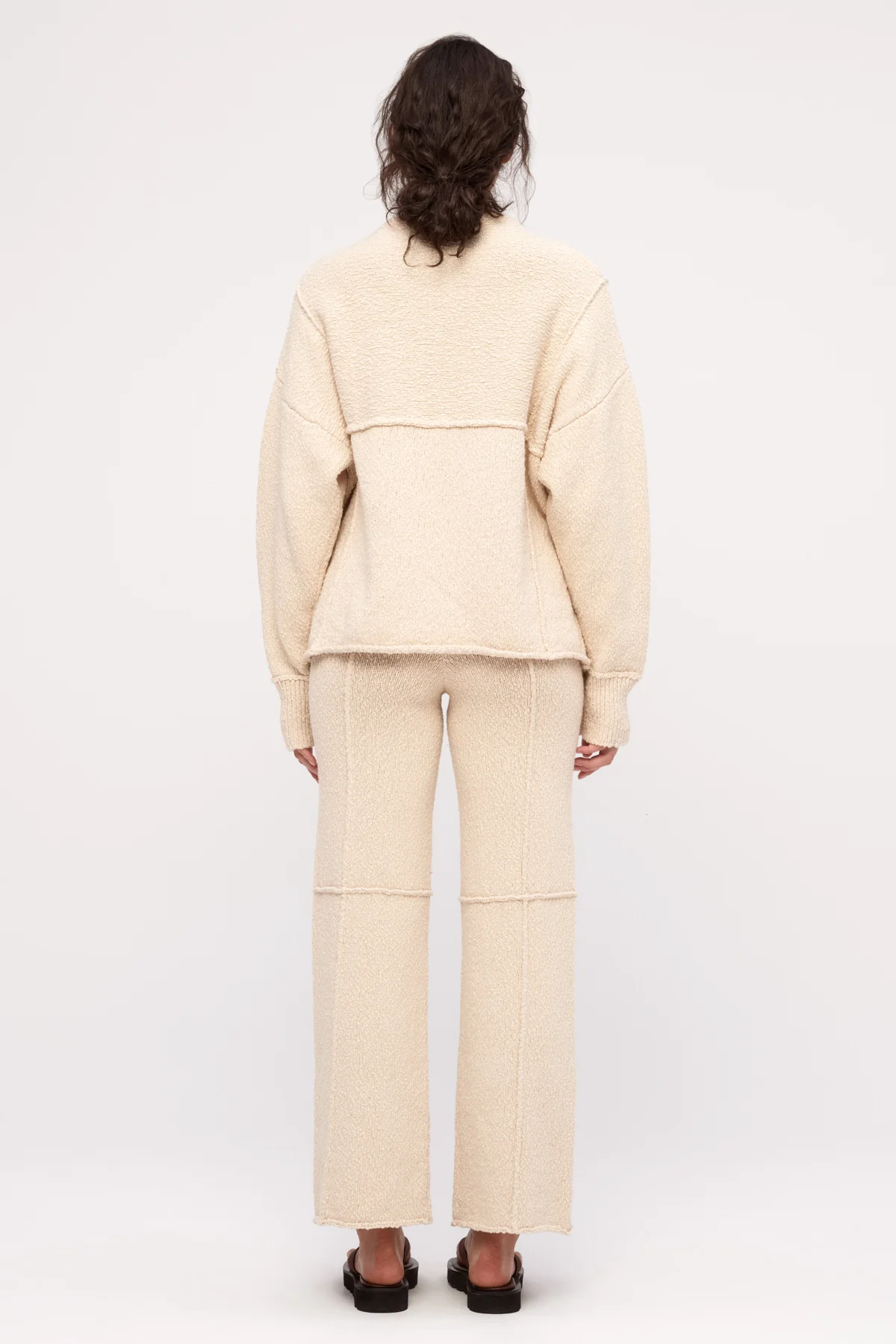 Boucle Knit Pant - Coconut - Image 6