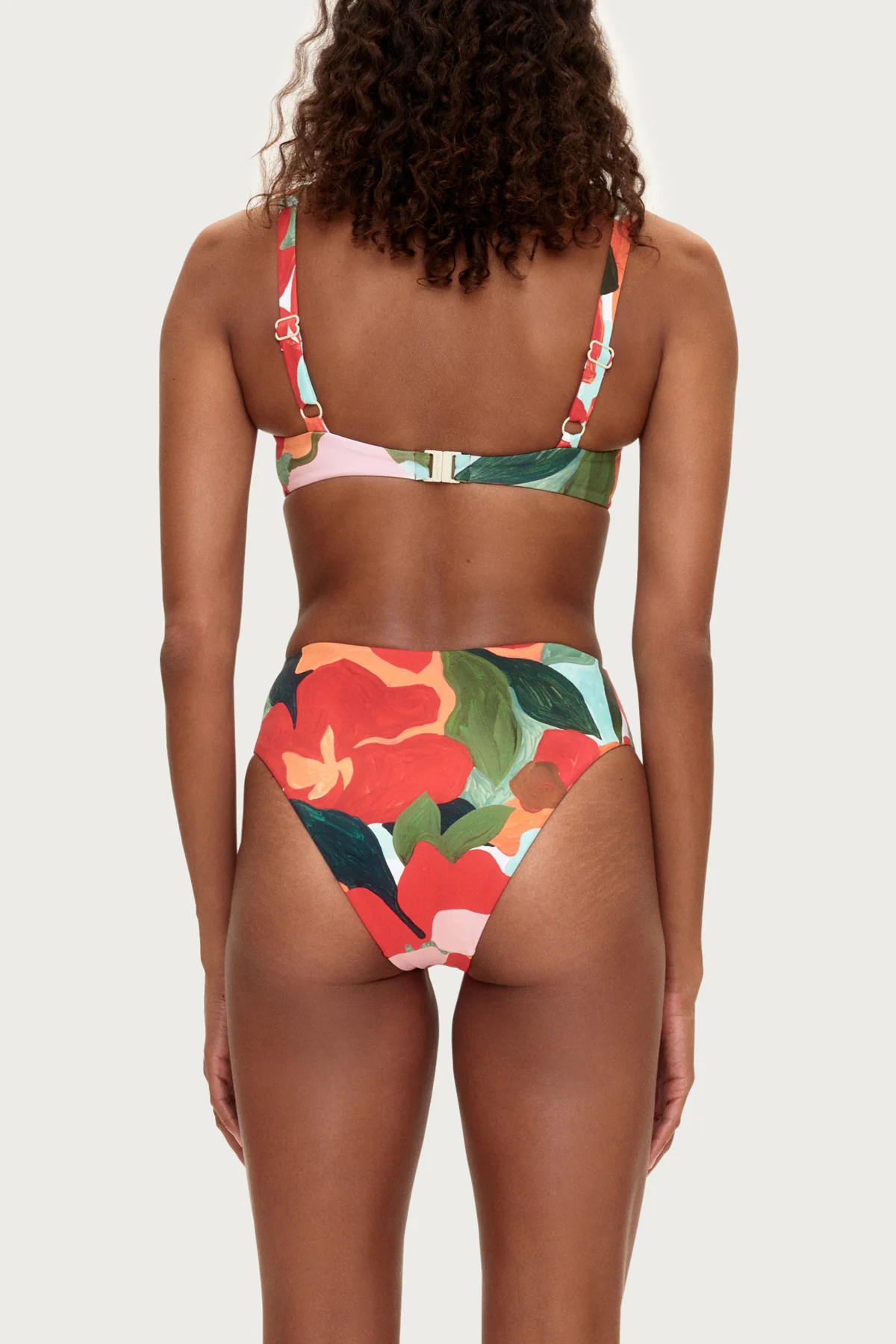 Bra Cup Top - Red Floral - Image 4