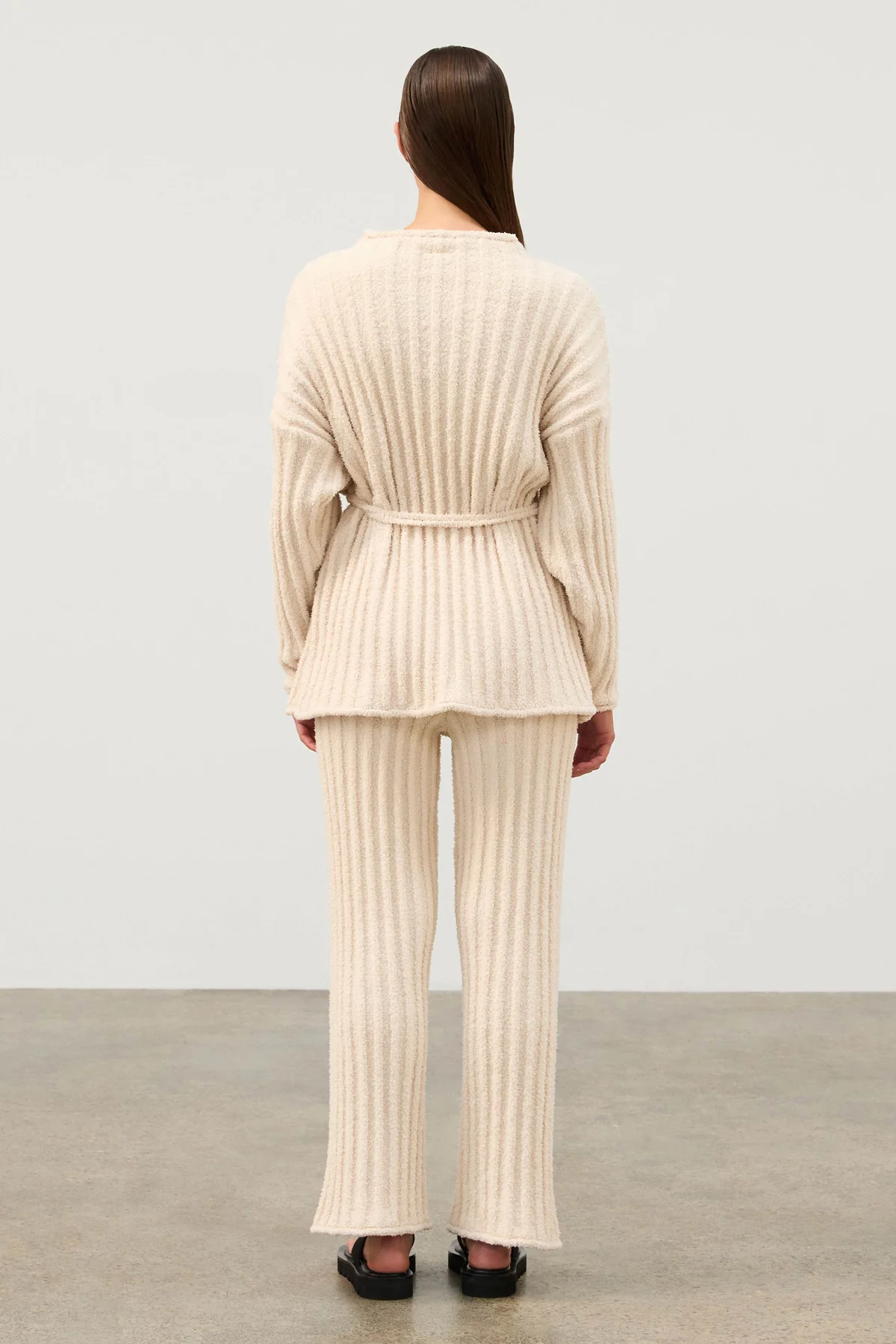 Coconut Textured Stripe Knit Pant - Image 4