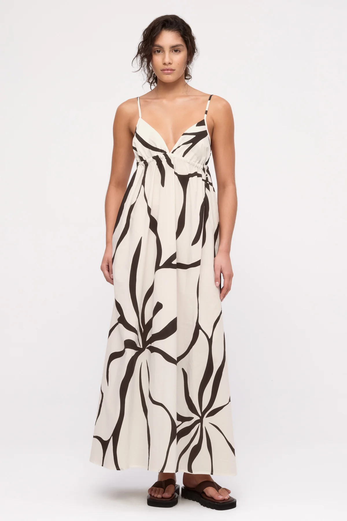 Cotton Dress - Cream Flower - Image 6