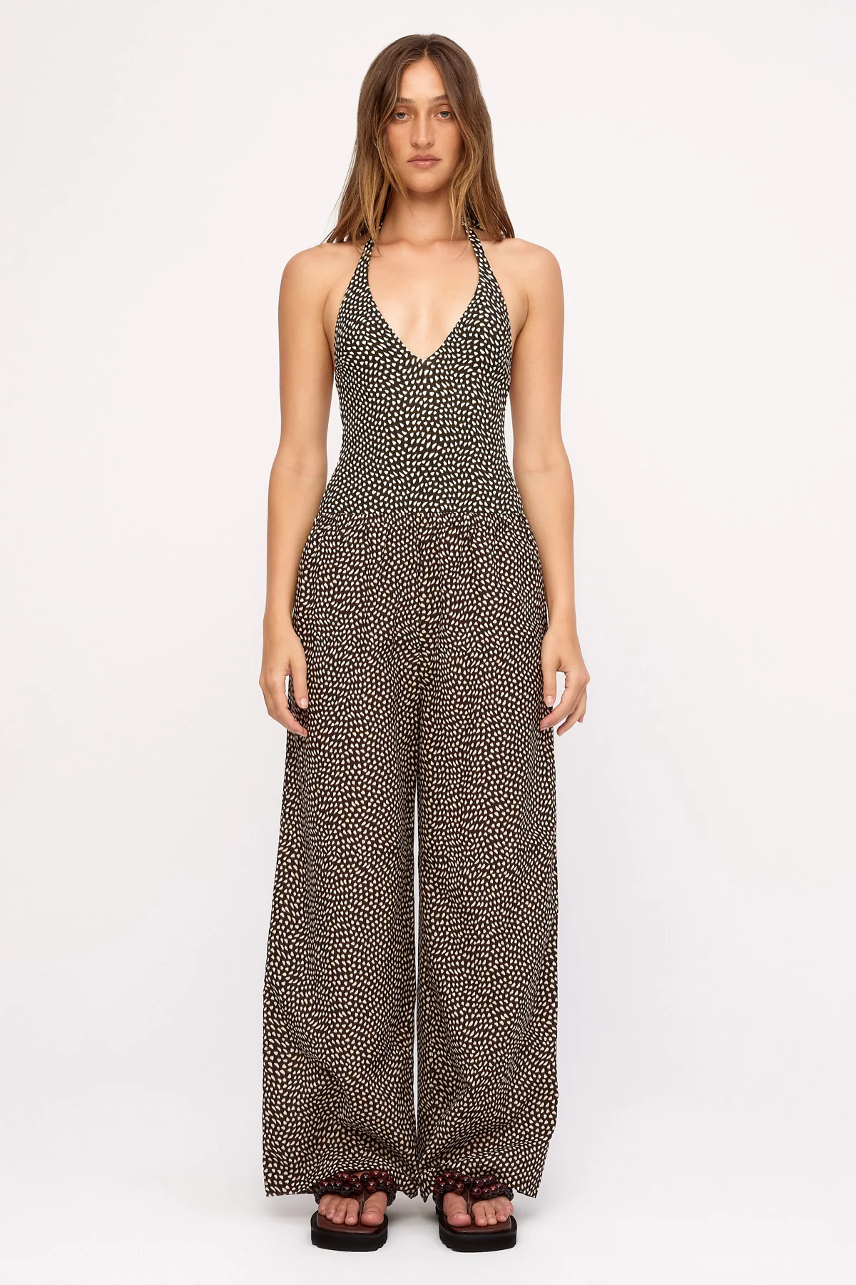 Cotton Silk Pant - Black Spot - Image 6