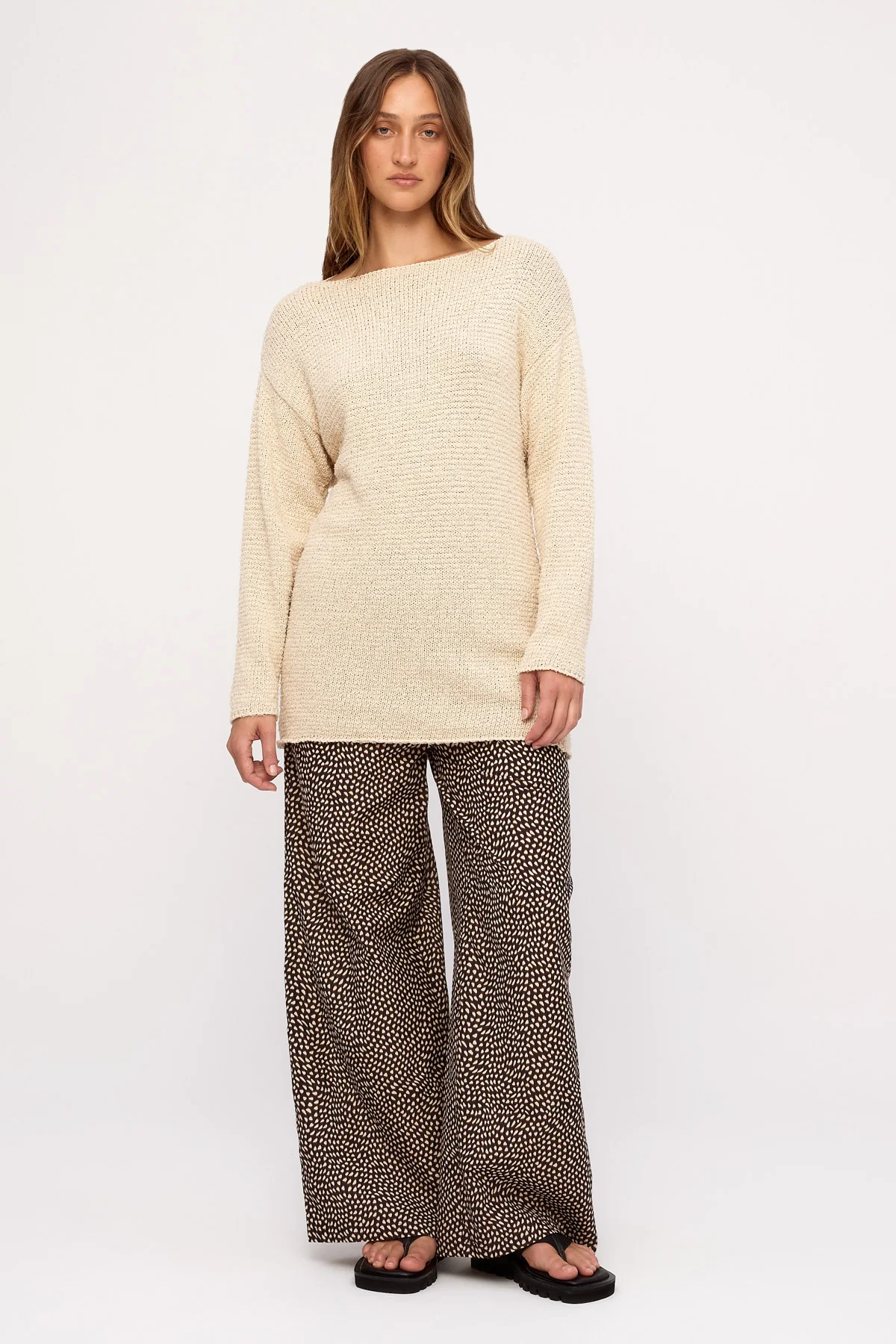 Cotton Silk Pant - Black Spot - Image 7