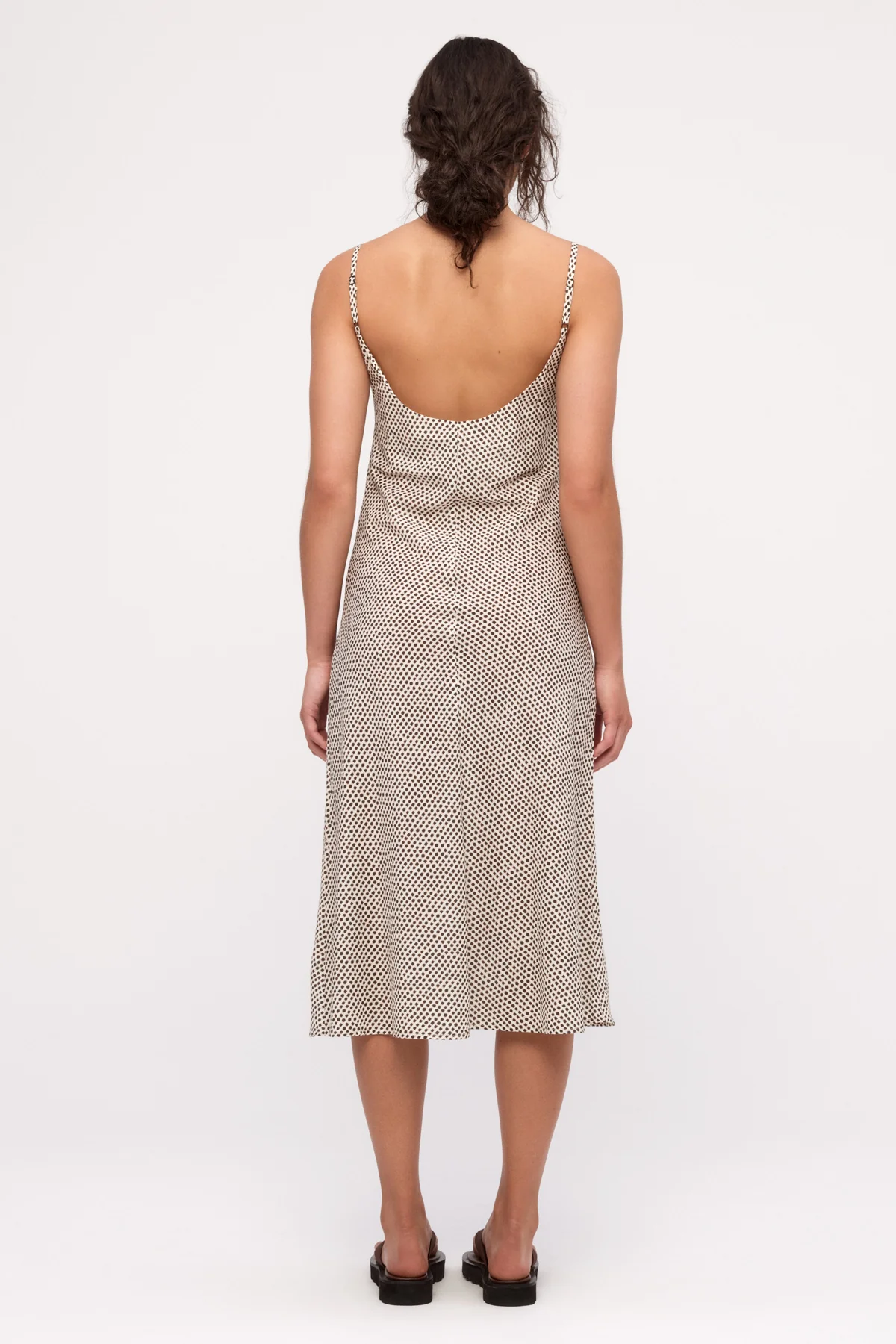 Cotton Silk Slip Dress - Natural Spot - Image 4