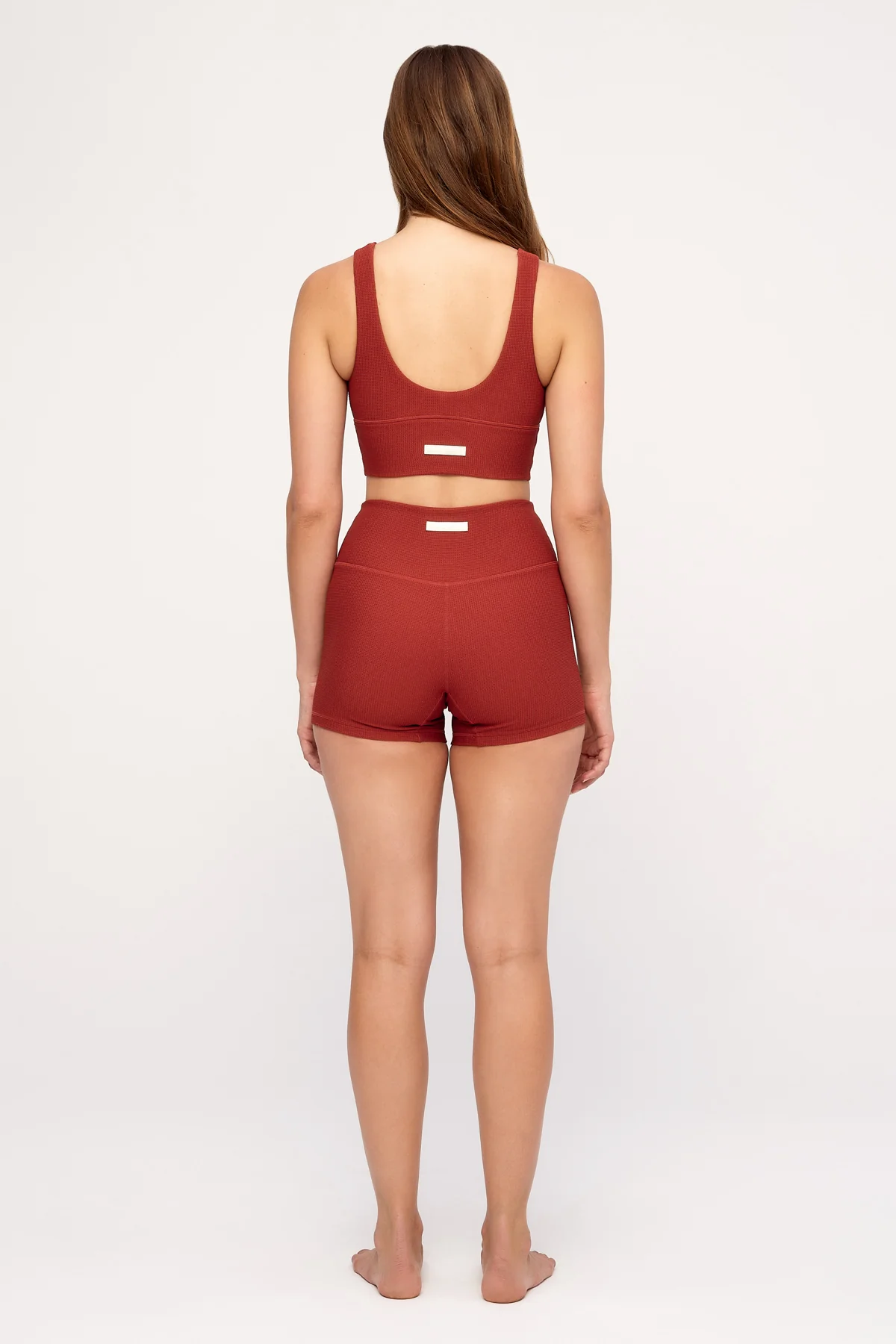 Crop Top - Red Waffle - Image 5