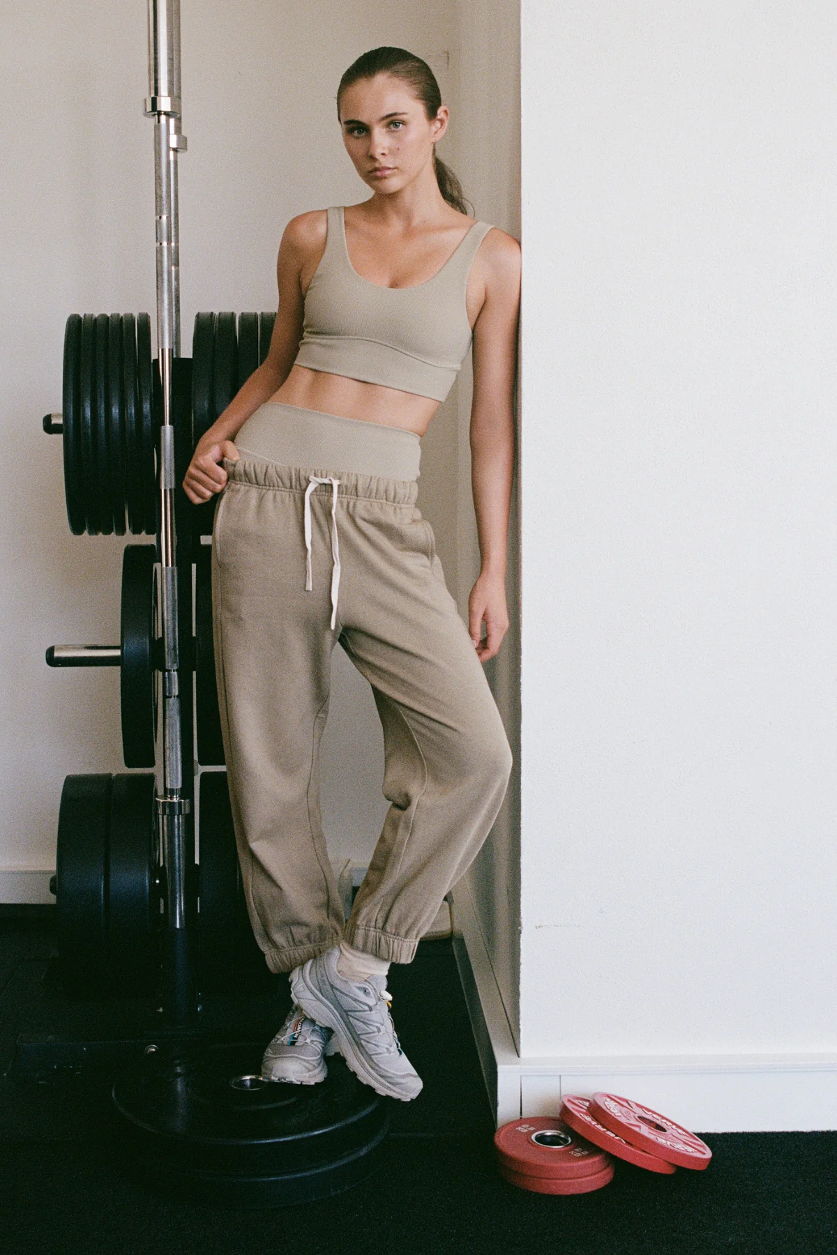 Cuffed Sport Sweatpant - Olive - Image 3