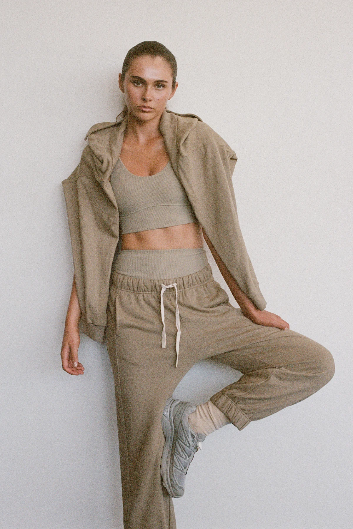 Cuffed Sport Sweatpant - Olive - Image 4