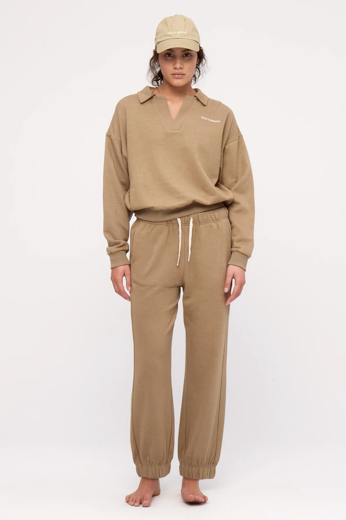 Cuffed Sport Sweatpant - Olive - Image 7