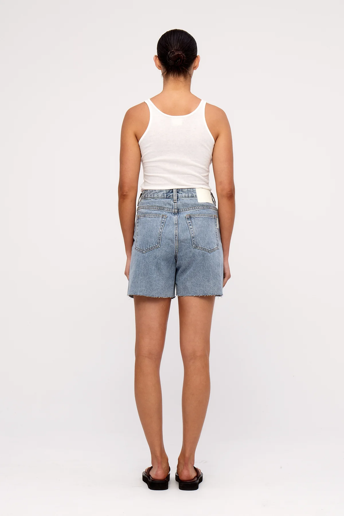 Denim Classic Short - Mid Blue - Image 4