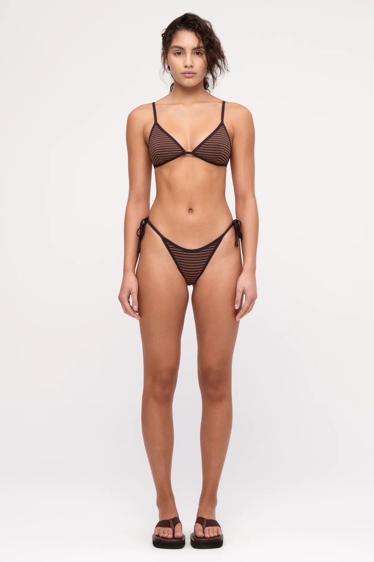 Hipster Tie Brief - Brown Stripe - Image 3