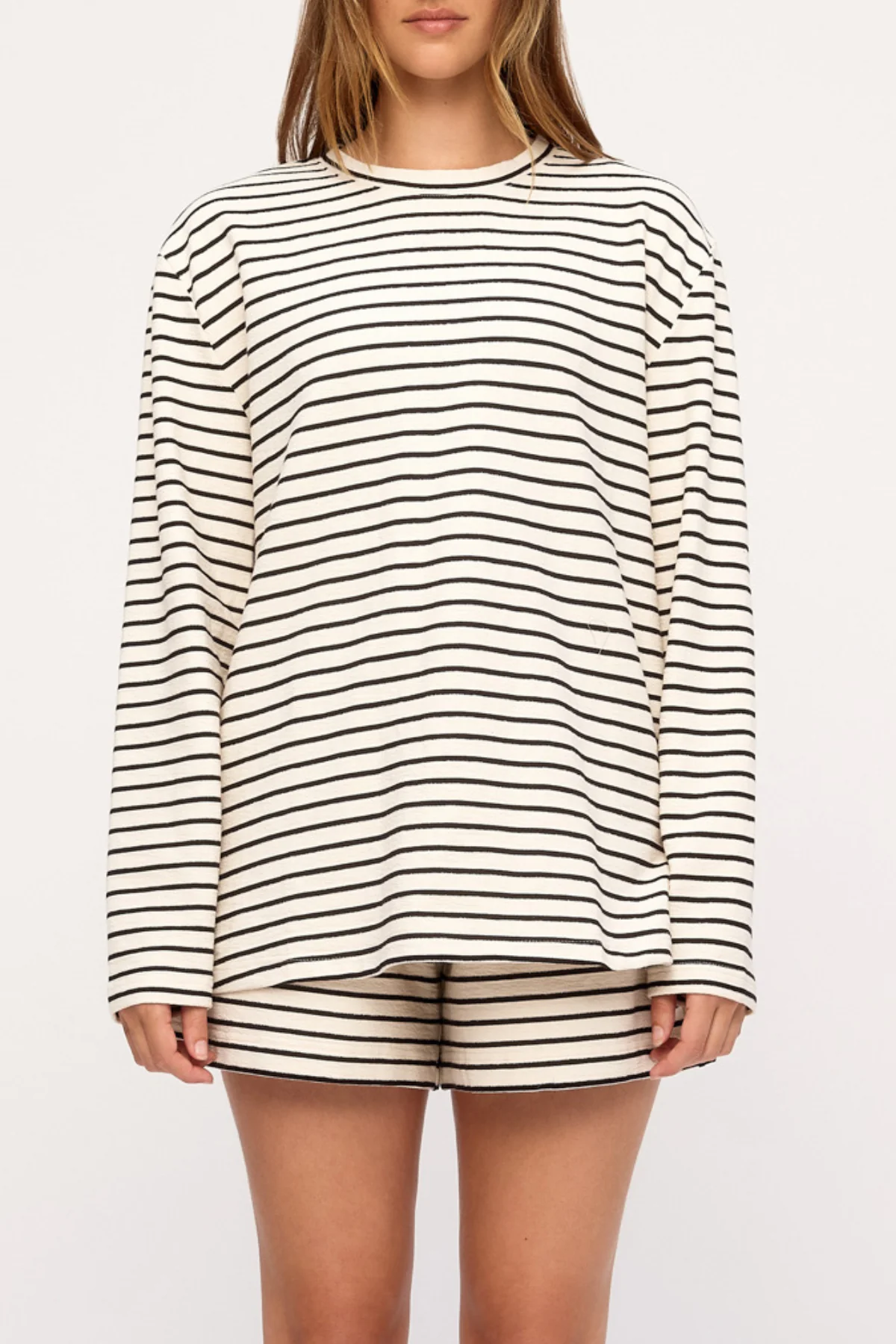 Jersey Long Sleeve Top - Black Stripe - Image 4