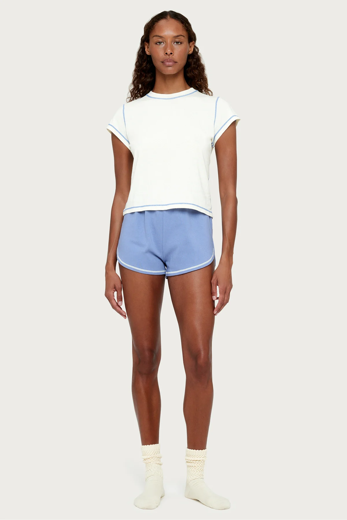 Jersey Short - Denim Blue - Image 2