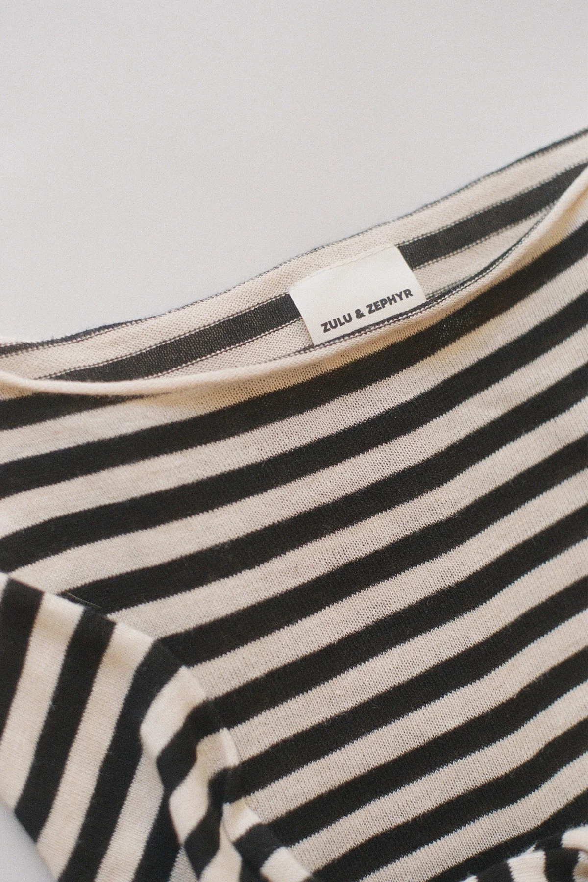 Knit Mini Dress - Black Stripe - Image 4