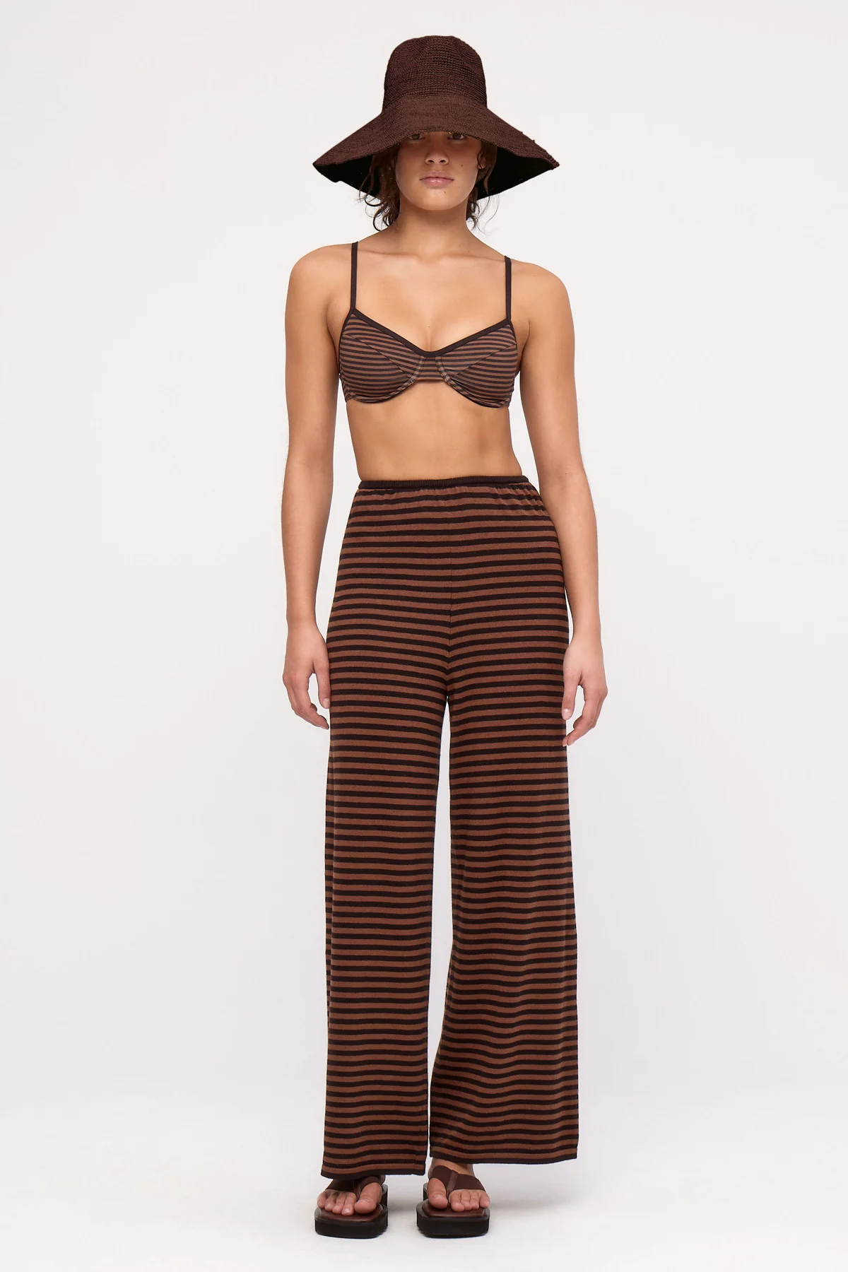 Knit Pant - Brown Stripe - Image 3