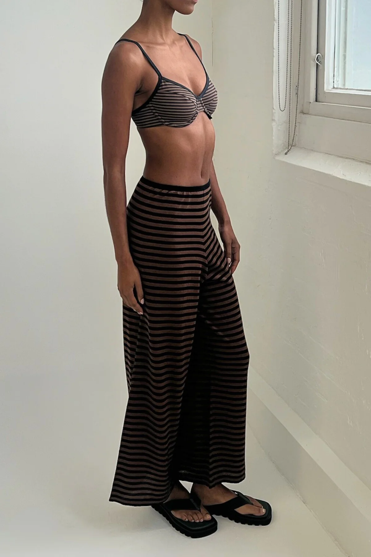 Knit Pant - Brown Stripe - Image 8