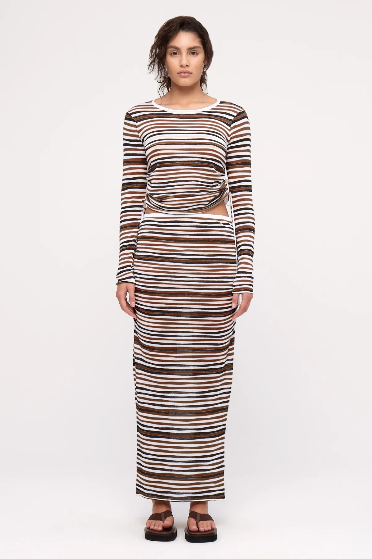 Knit Skirt - Black Stripe - Image 4