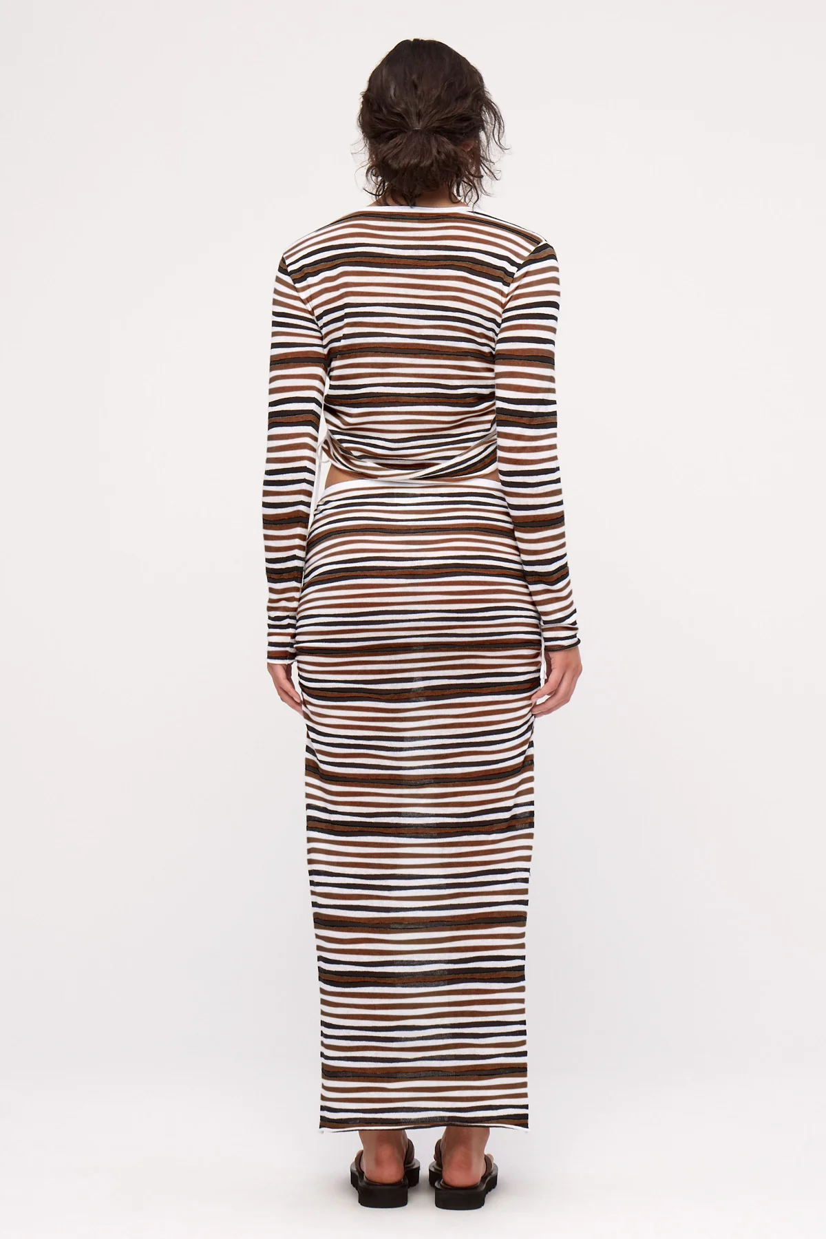 Knit Skirt - Black Stripe - Image 5