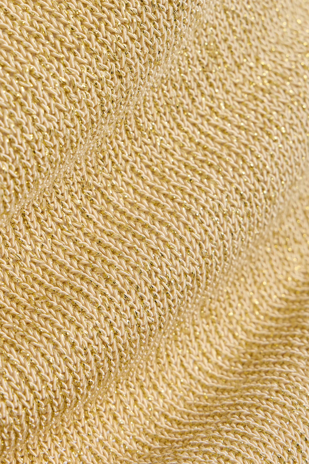 La Isla Lurex Knit Mini Dress - Gold - Image 8
