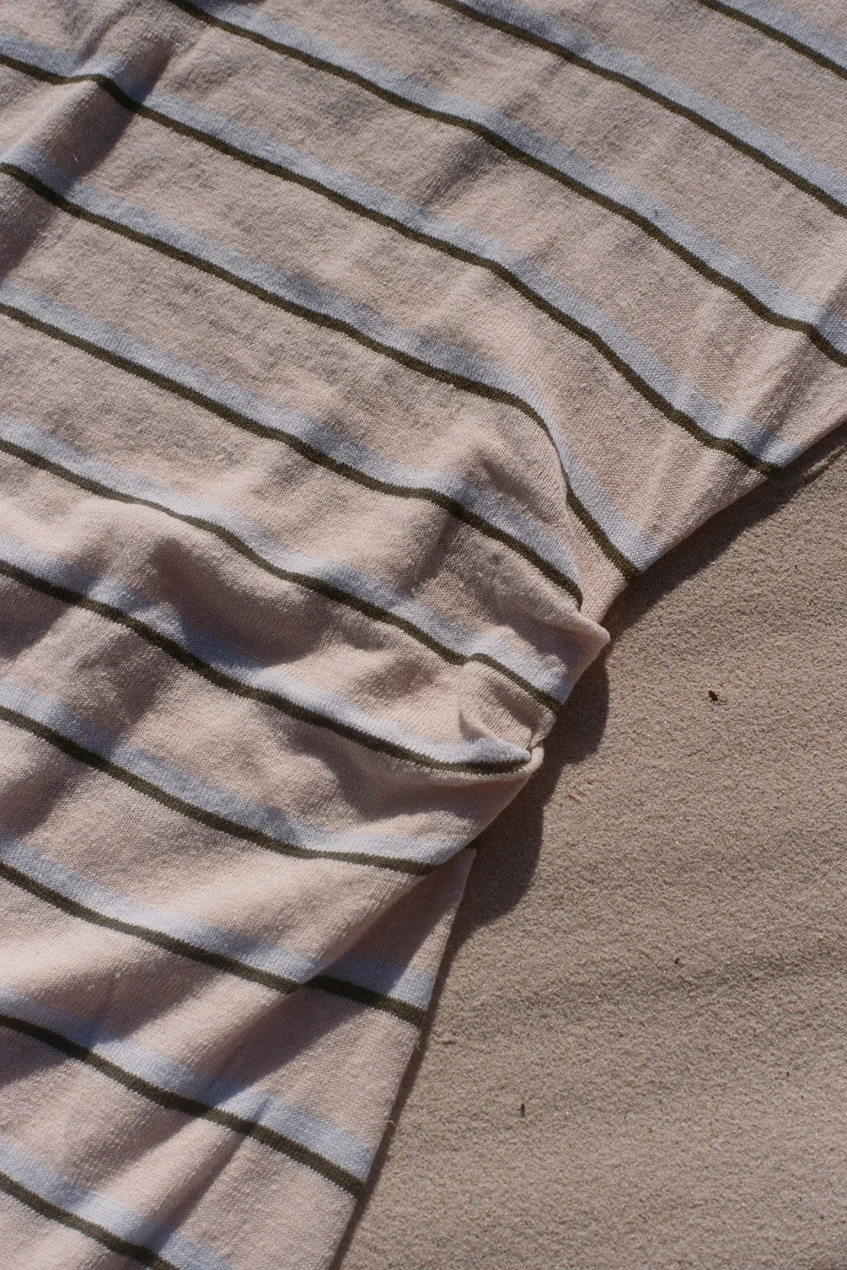 Linen Cotton Mini Dress - Husk Stripe - Image 5