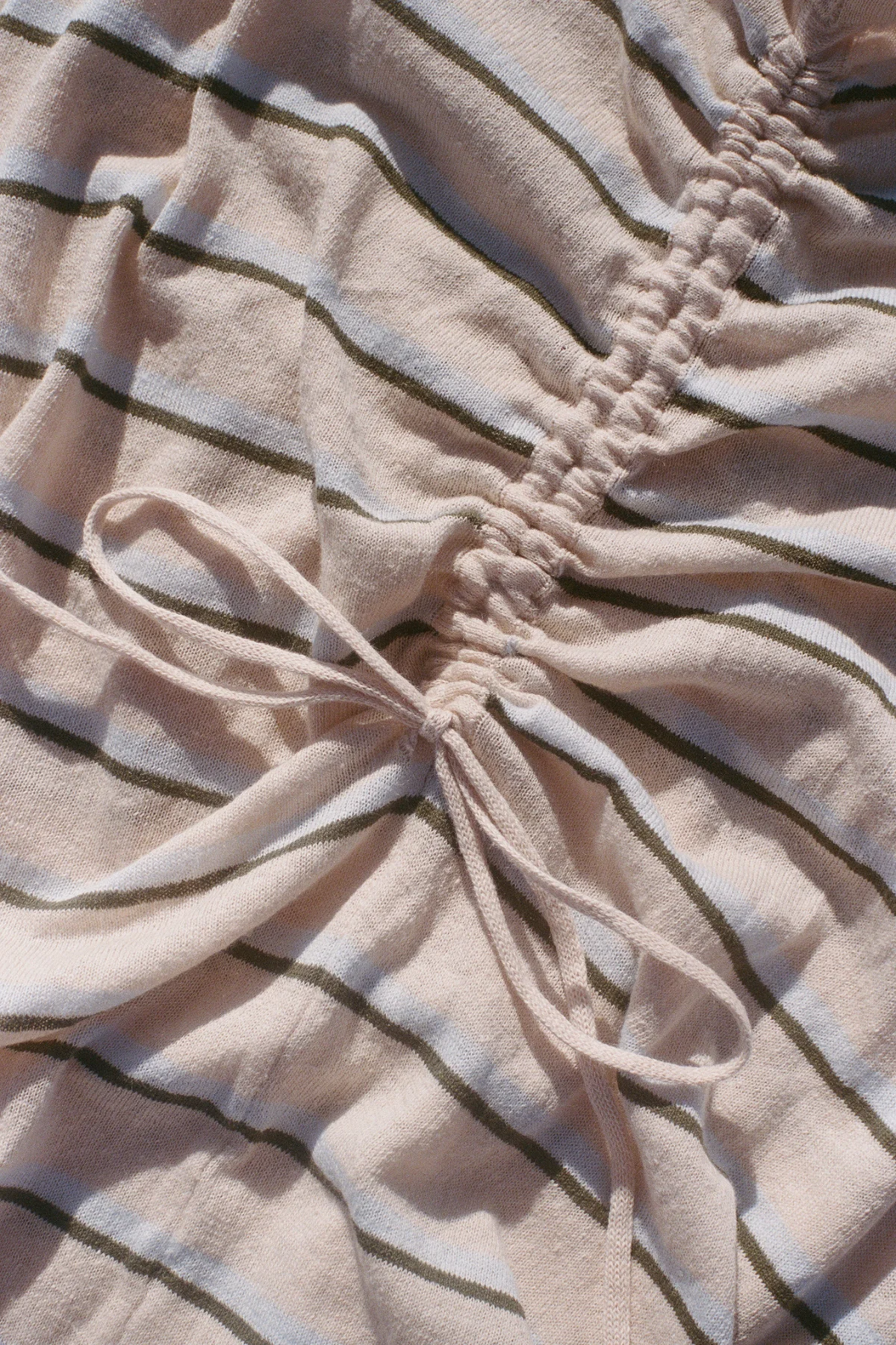 Linen Cotton Skirt/Tube Top - Husk Stripe - Image 7