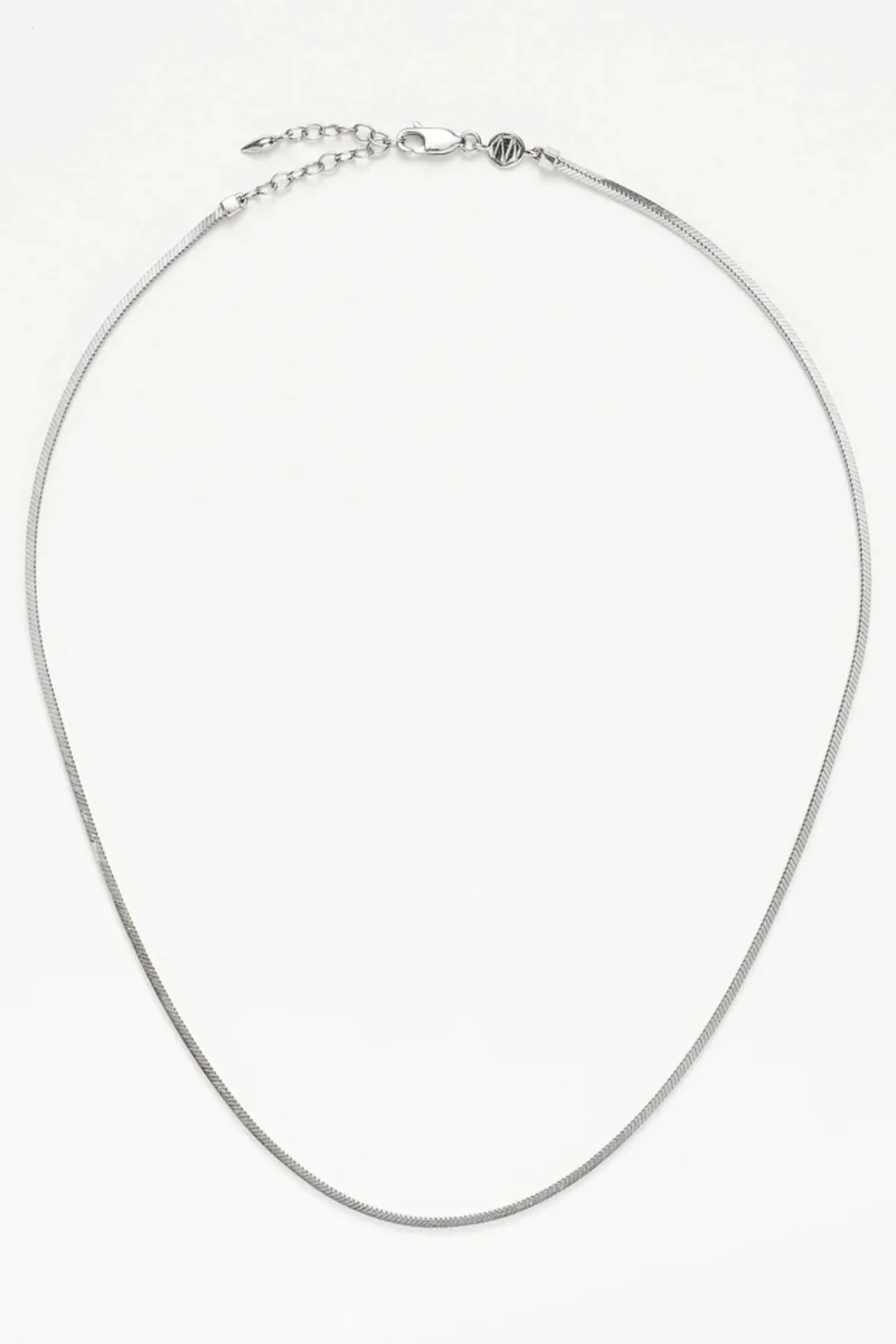 Lucy Williams Short Square Snake Chain Necklace - Image 2