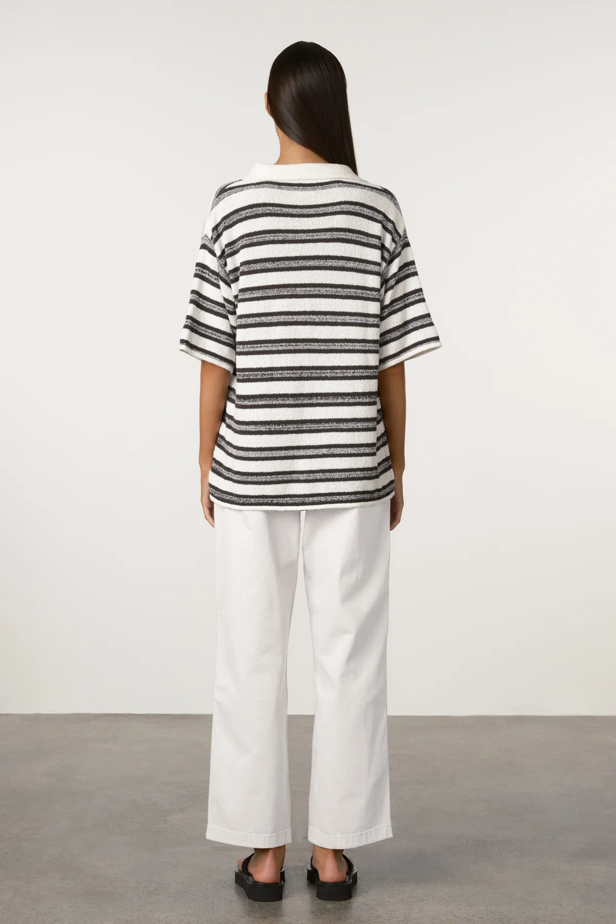 Marle Stripe Textured Knit Shirt - Image 3