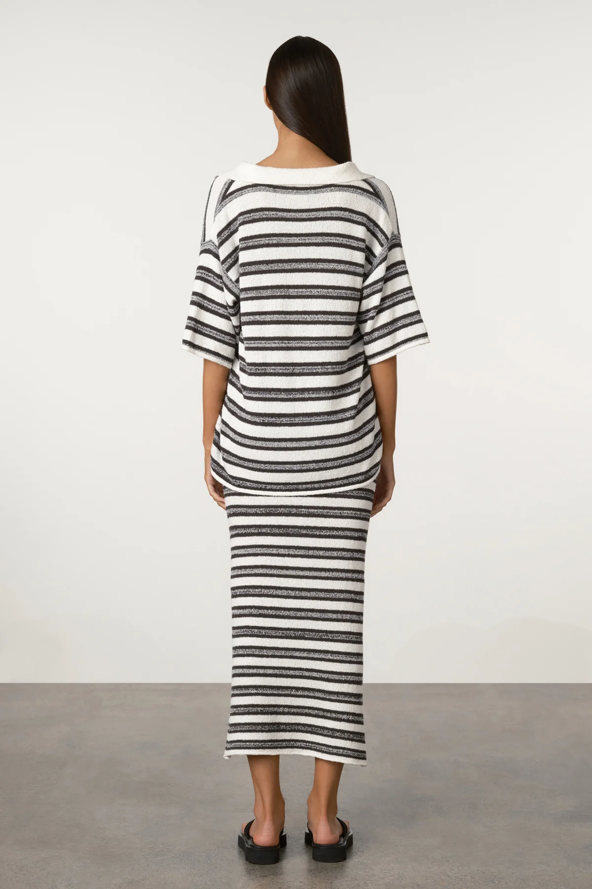 Marle Stripe Textured Knit Shirt - Image 5