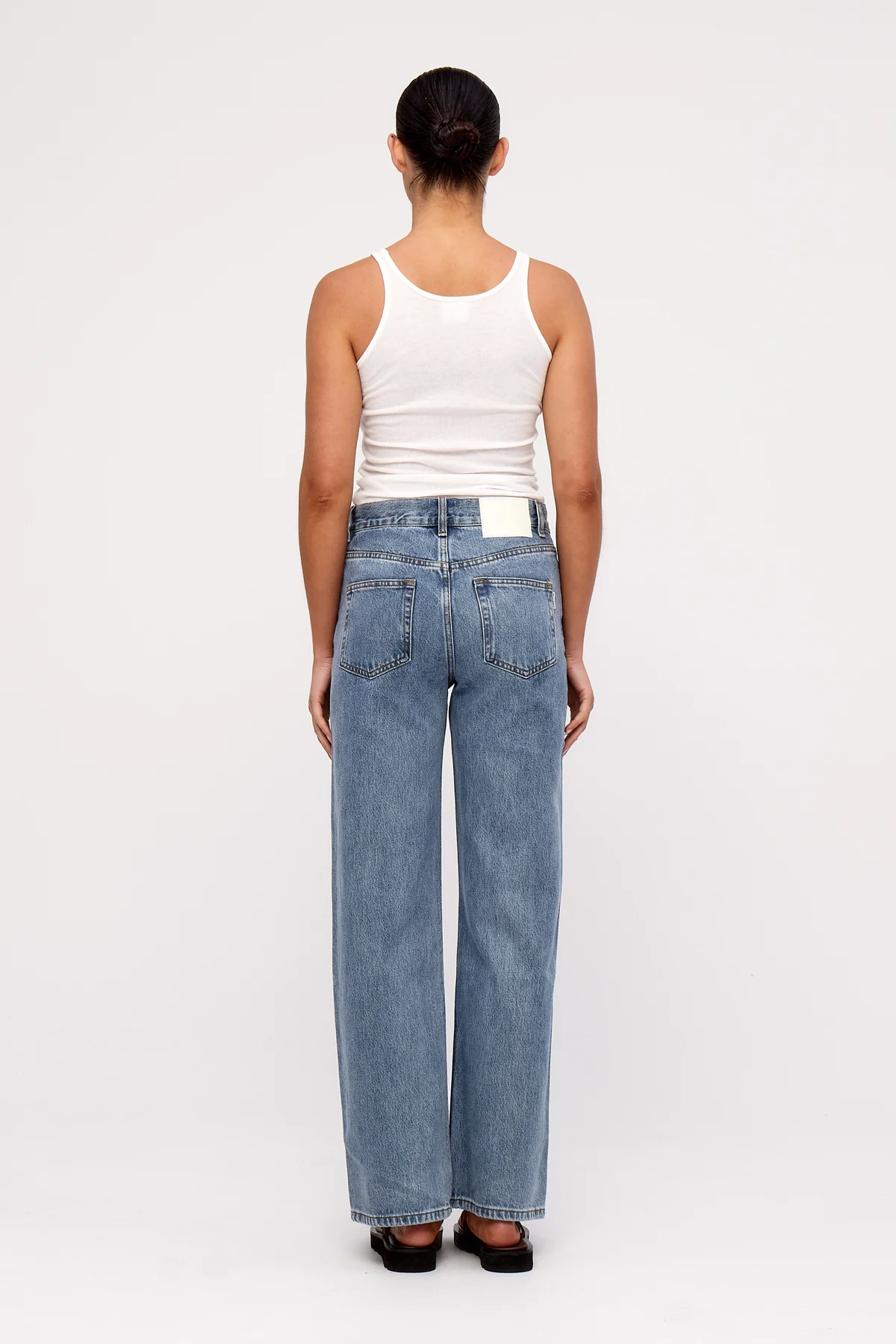 Mid Rise Jean - Wash Blue - Image 3
