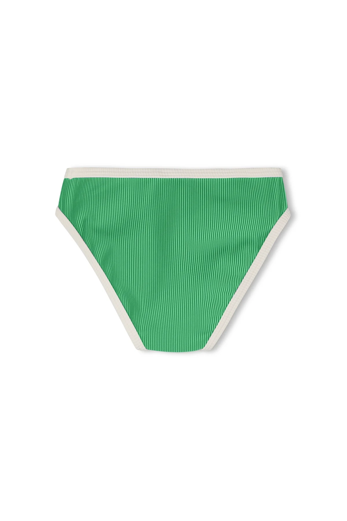 Mini Stripe Rib Bikini Bottom - Parrot Green - Image 2