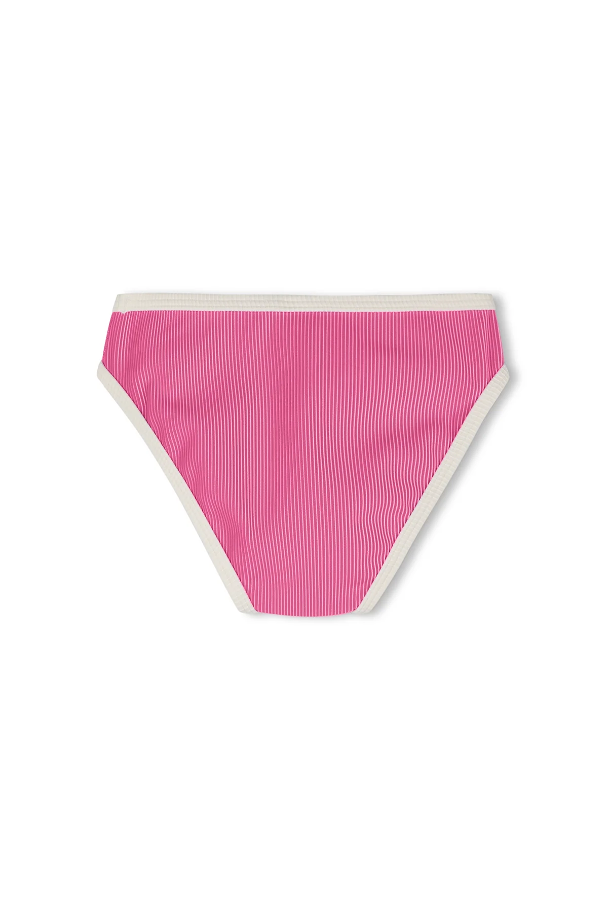 Mini Stripe Rib Bikini Bottom - Shell Pink - Image 3