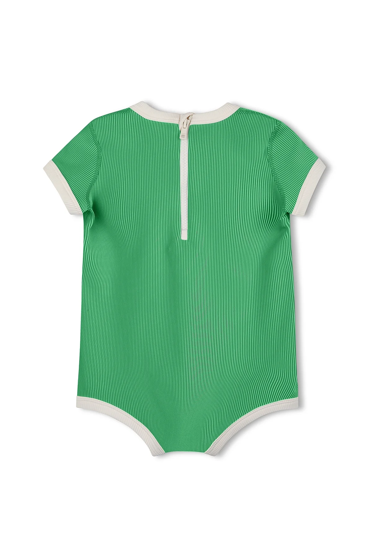Mini Stripe Rib Infant Onesie - Parrot Green - Image 2