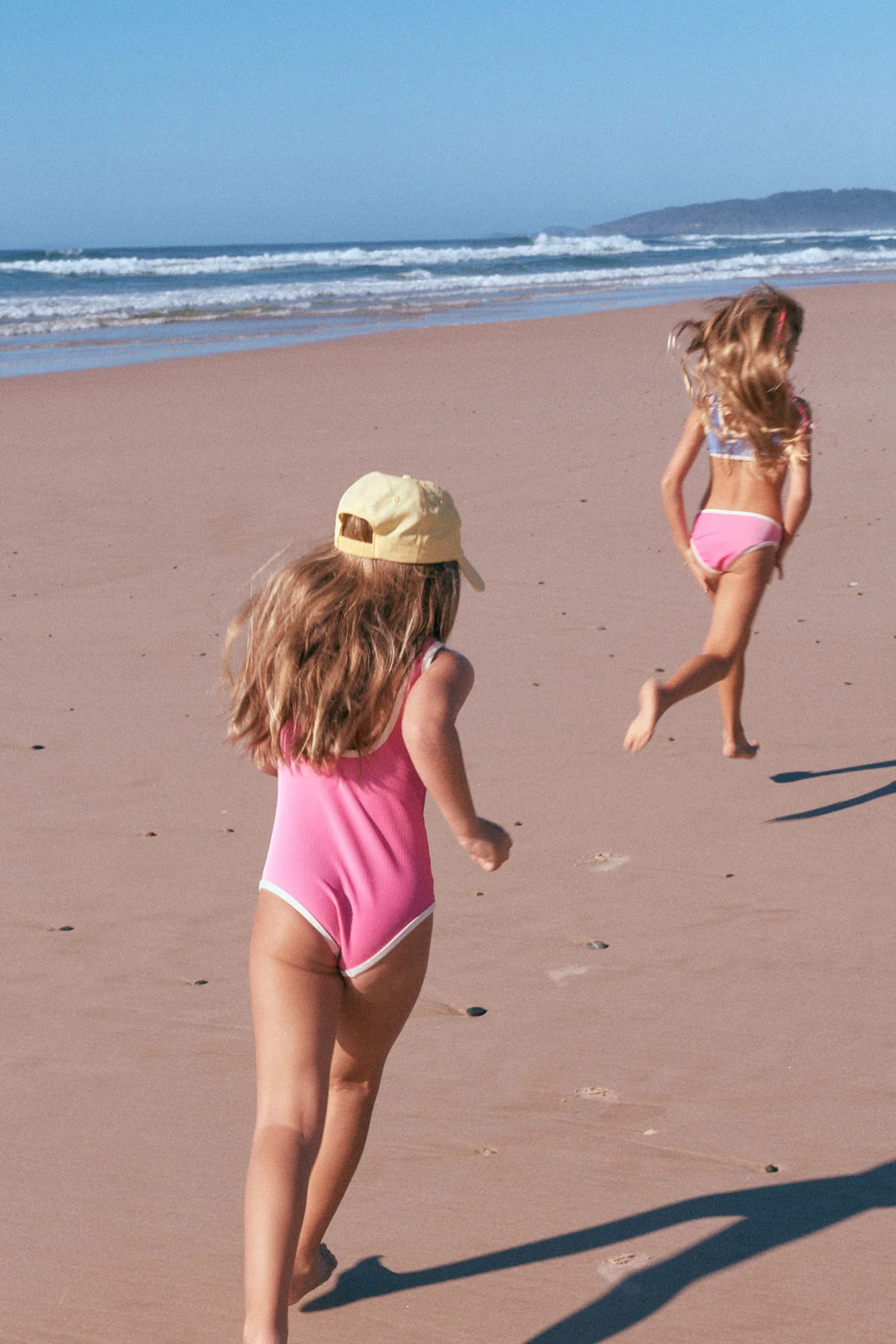 Mini Stripe Rib Scoop One Piece - Shell Pink - Image 4