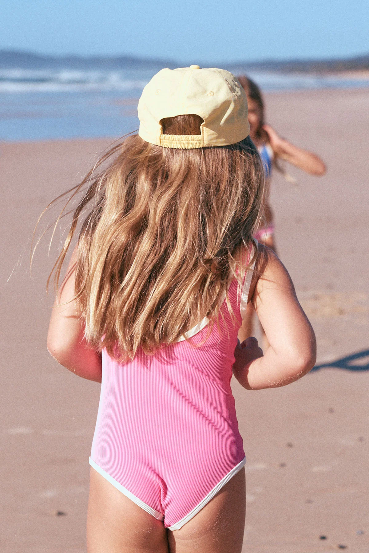 Mini Stripe Rib Scoop One Piece - Shell Pink - Image 5