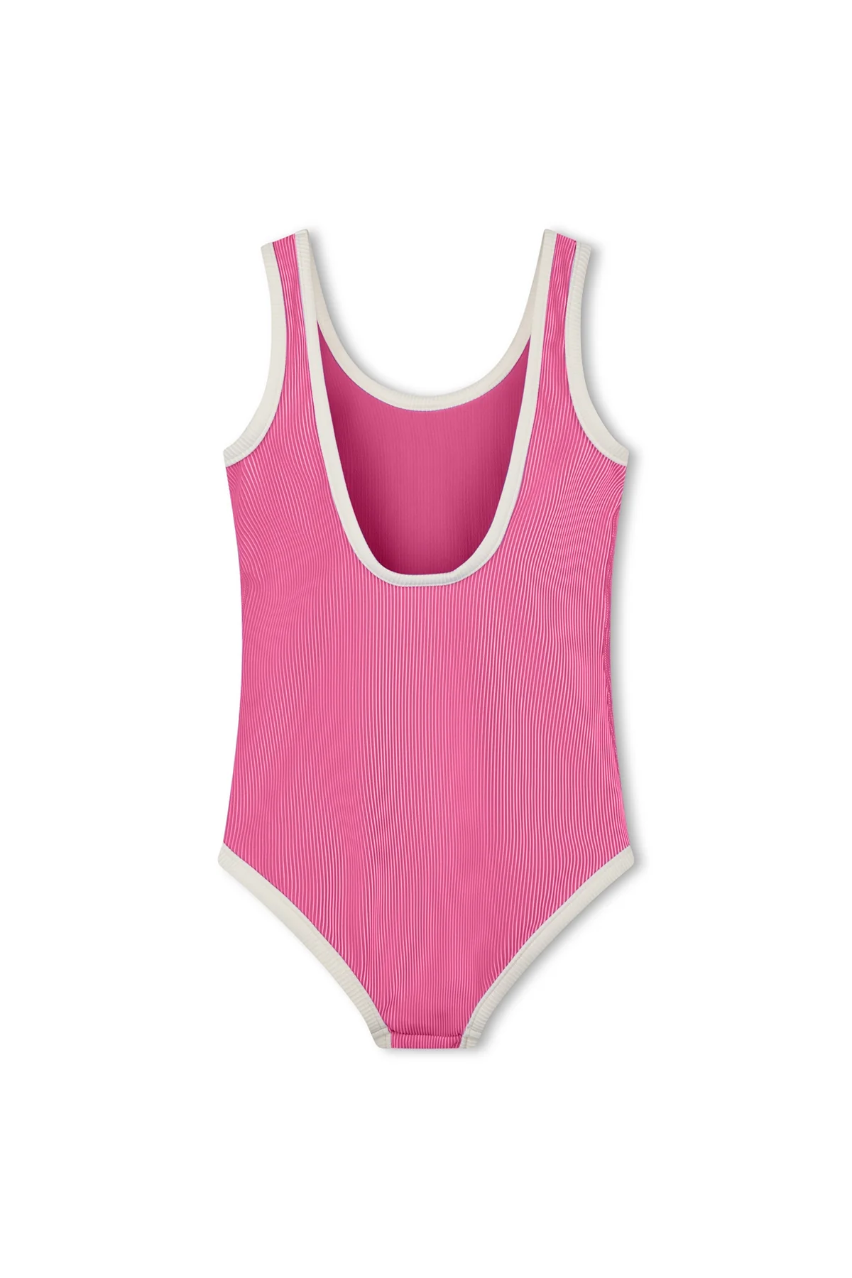 Mini Stripe Rib Scoop One Piece - Shell Pink - Image 8