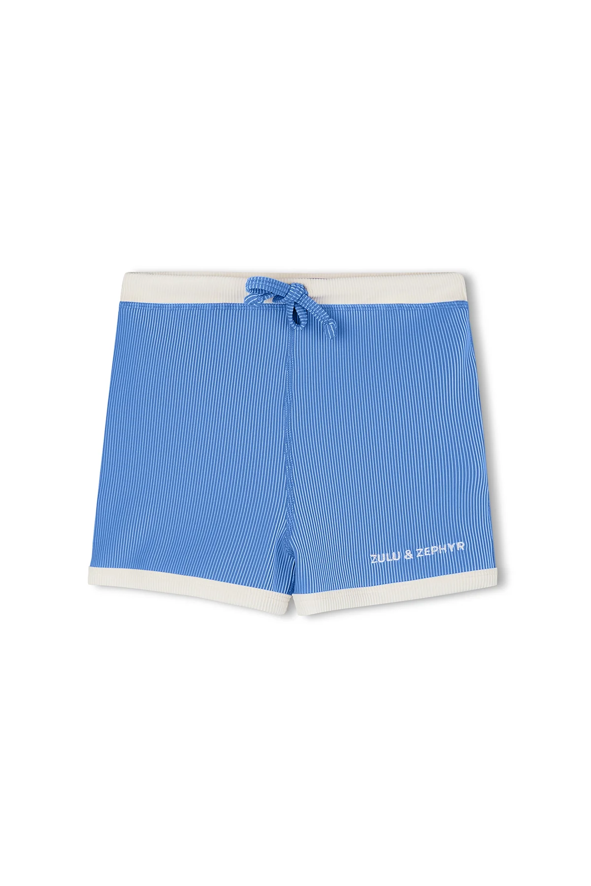 Mini Stripe Rib Surf Short - Sky