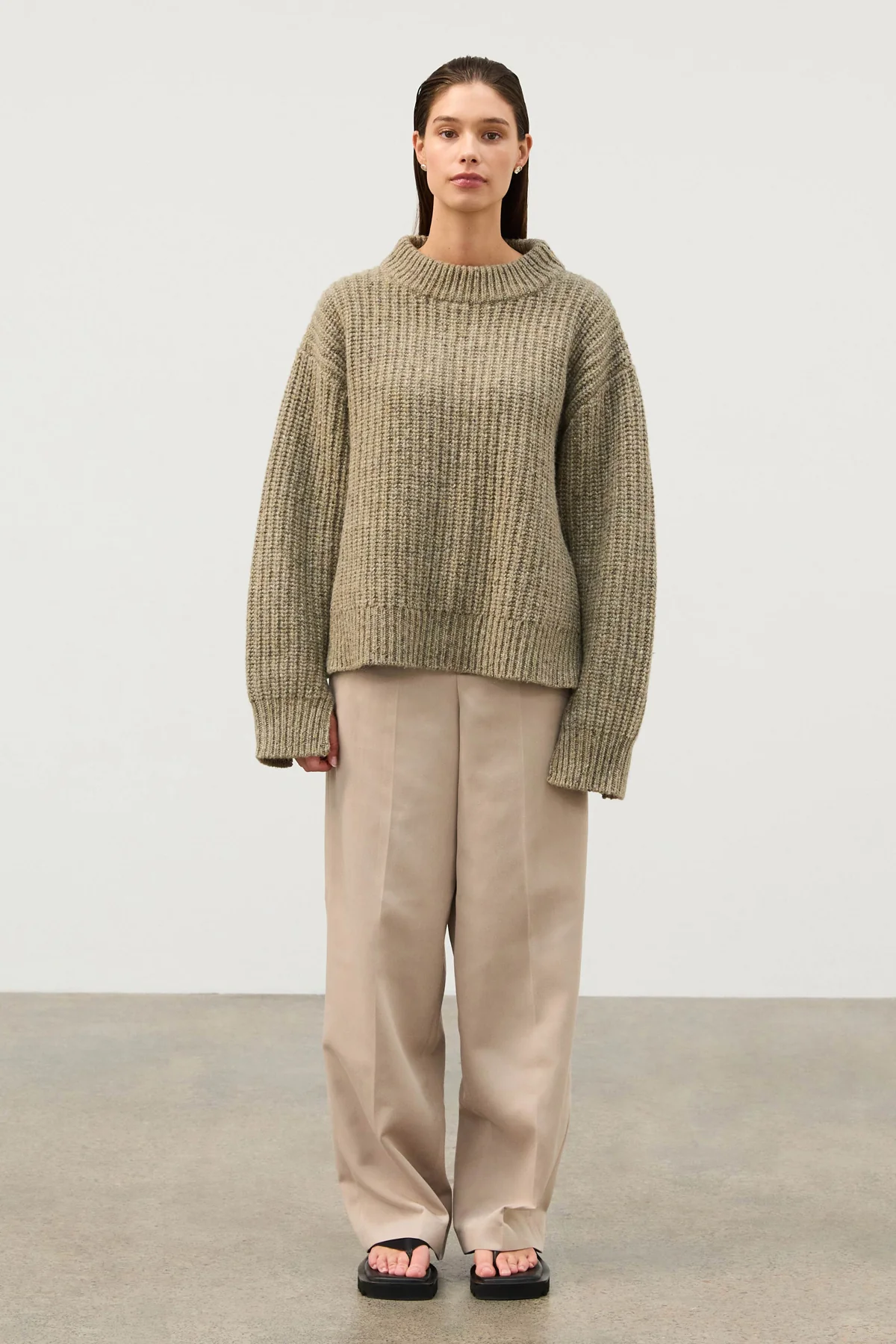 Recycled Tailored Pant - Natural - Image 3