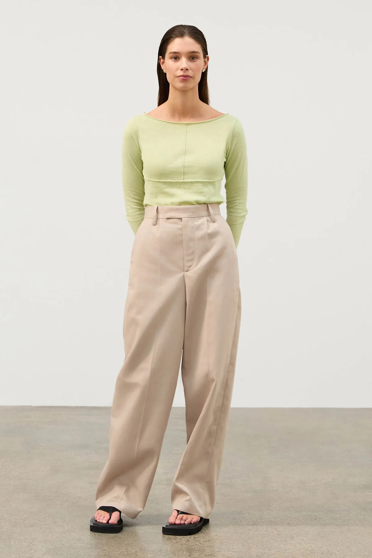 Recycled Tailored Pant - Natural - Image 5