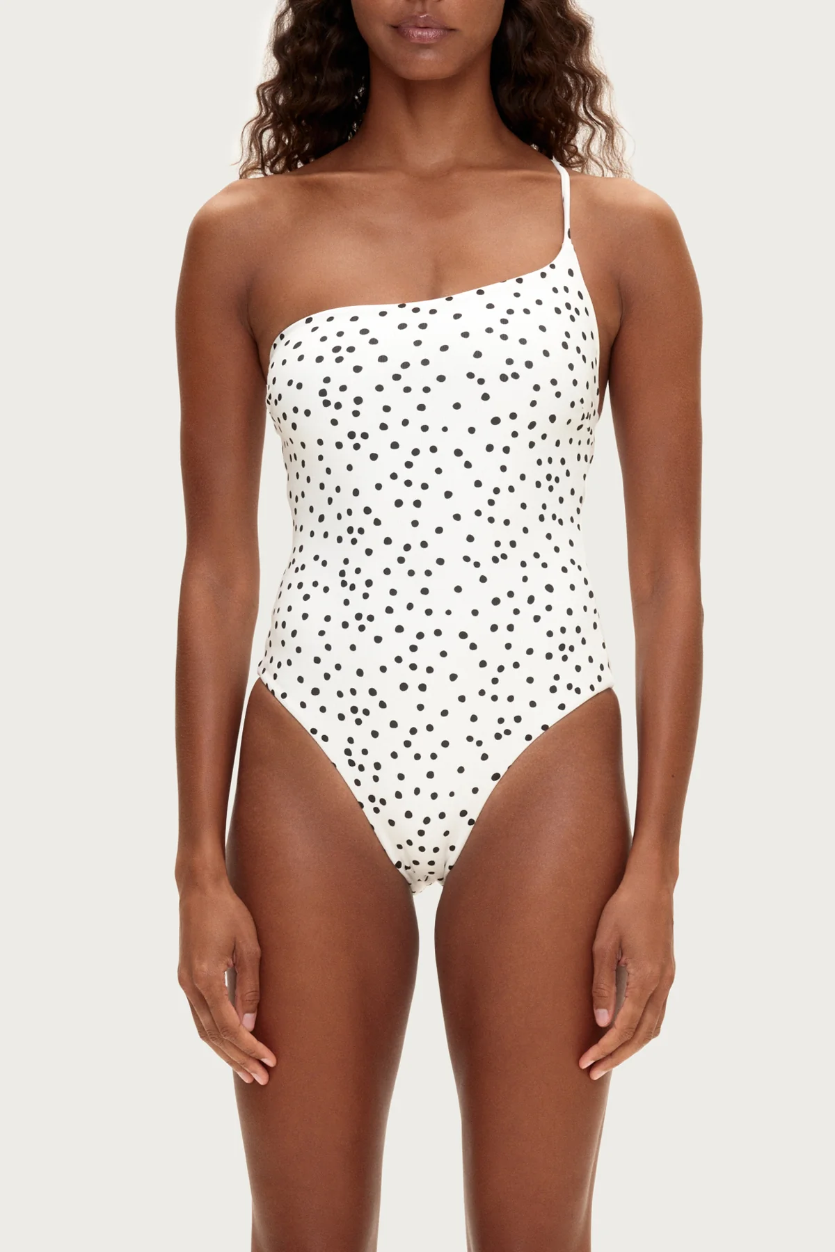 One Shoulder One Piece - Black Spot - Image 2