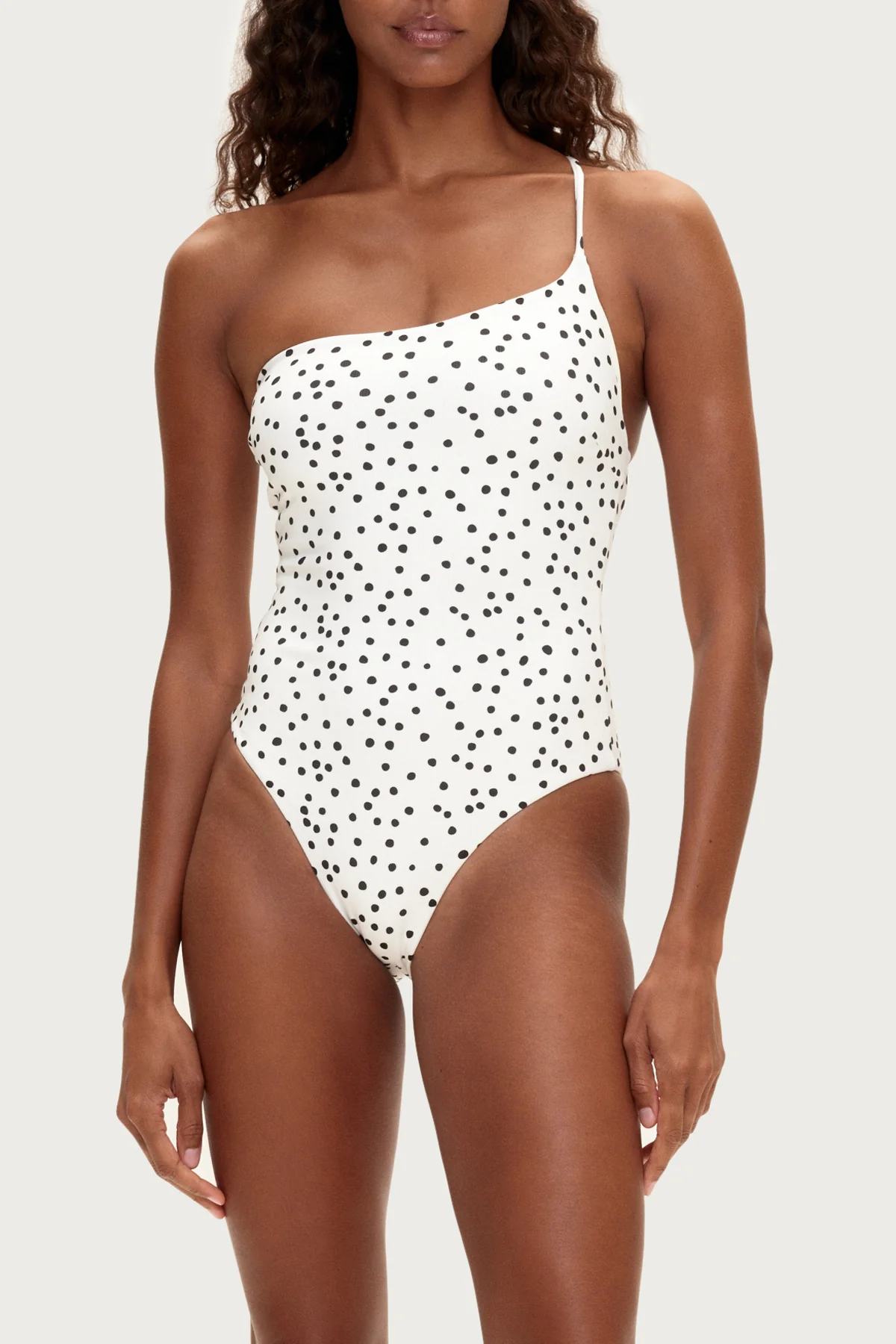 One Shoulder One Piece - Black Spot - Image 3