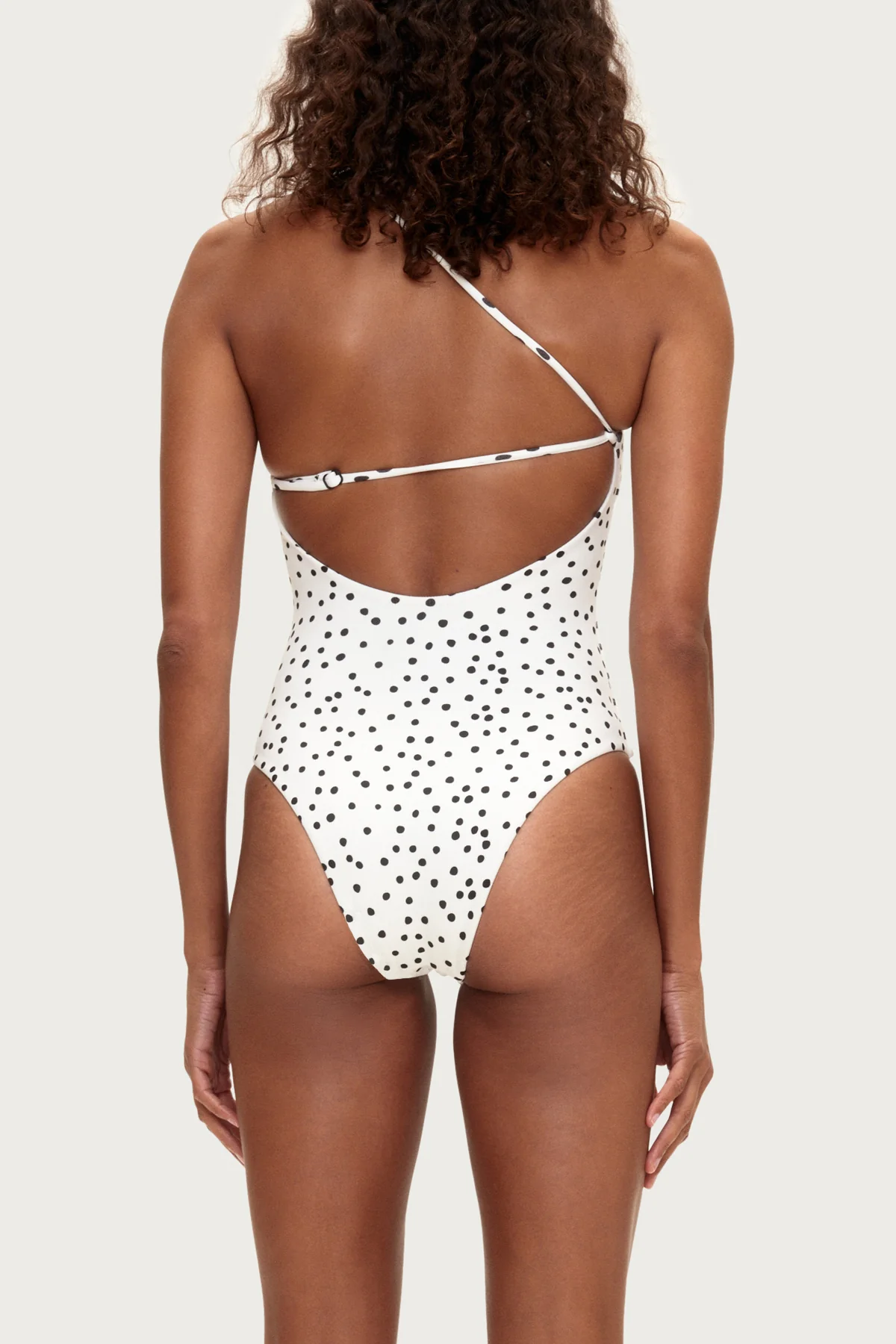 One Shoulder One Piece - Black Spot - Image 4