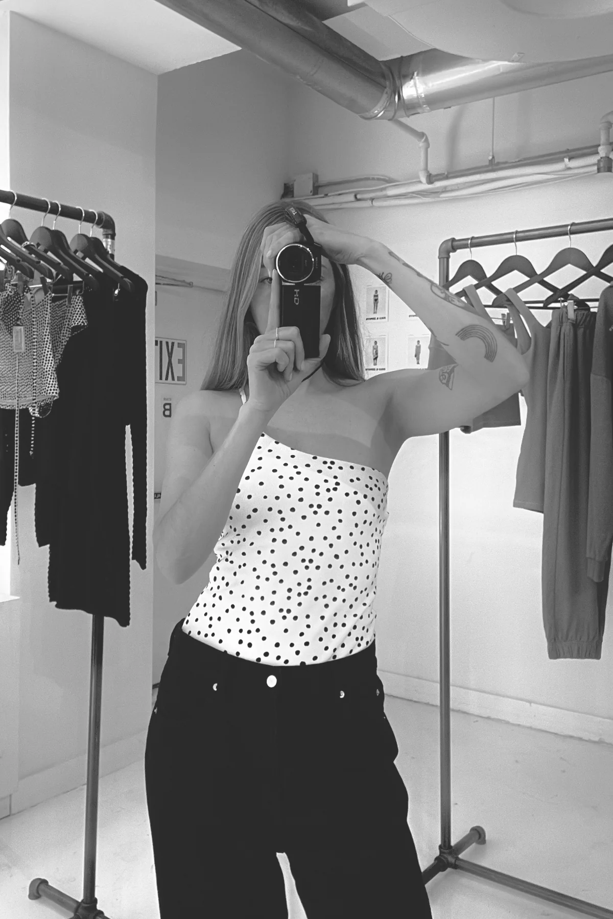 One Shoulder One Piece - Black Spot - Image 5