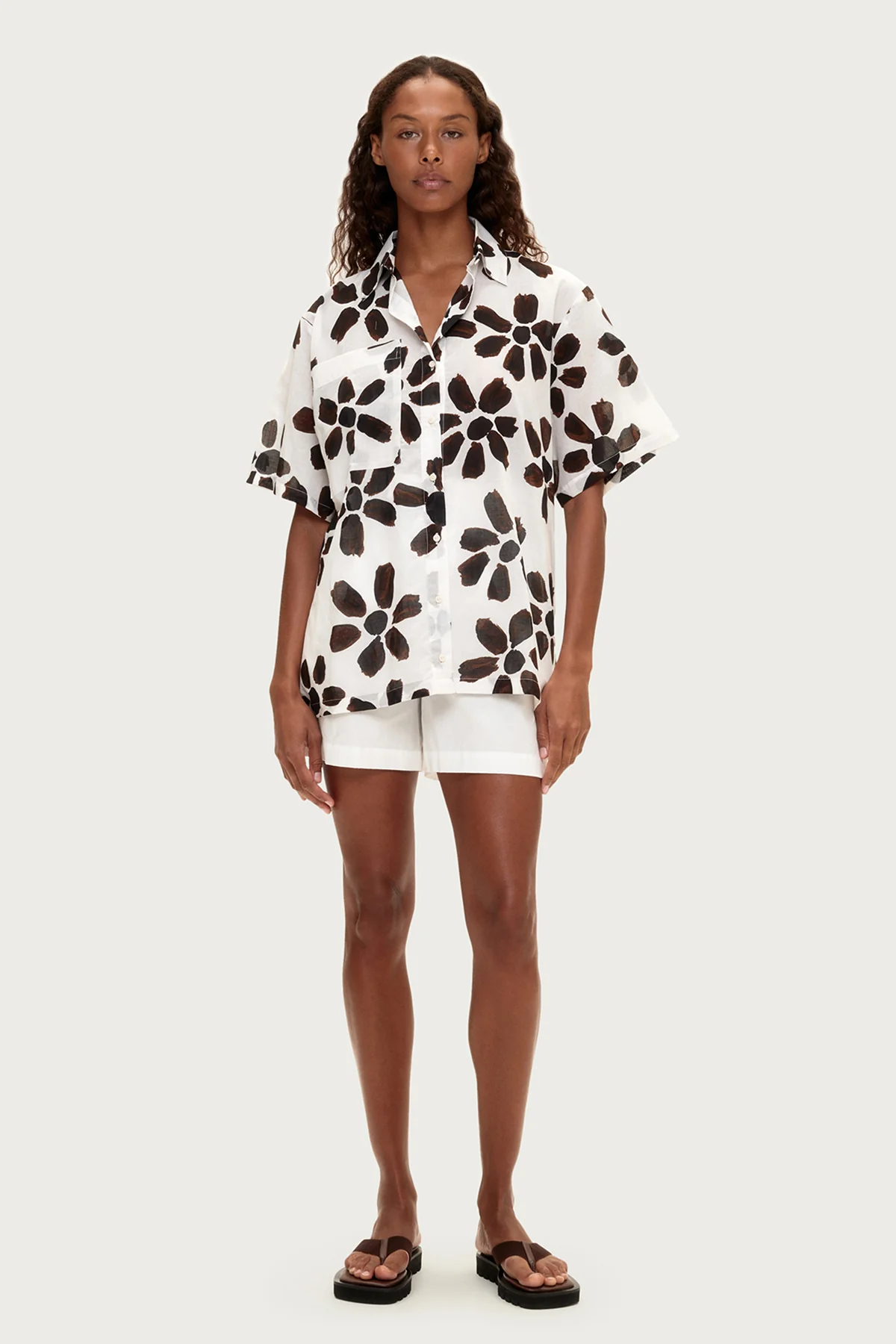 Poplin Tailored Short - White - Image 4