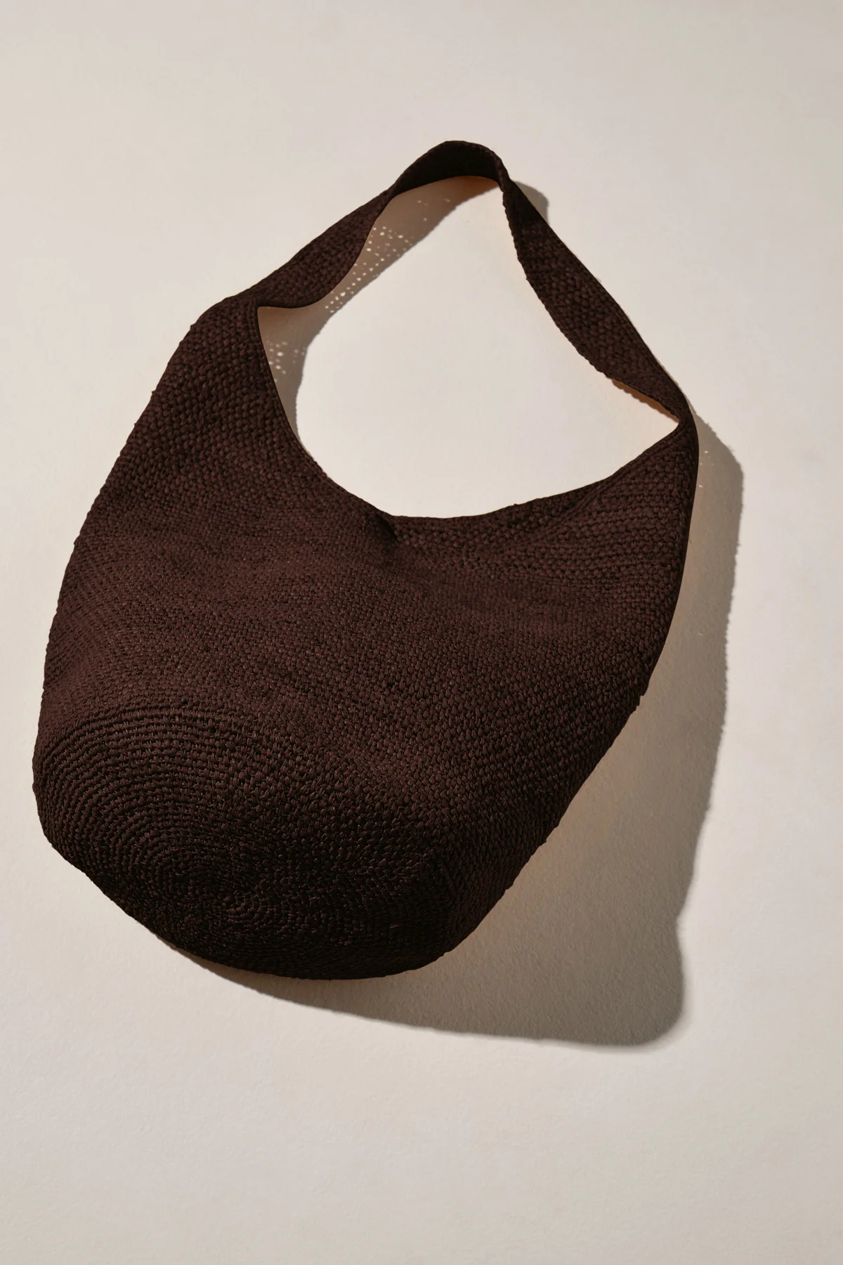 Raffia Bucket Bag - Walnut - Image 5