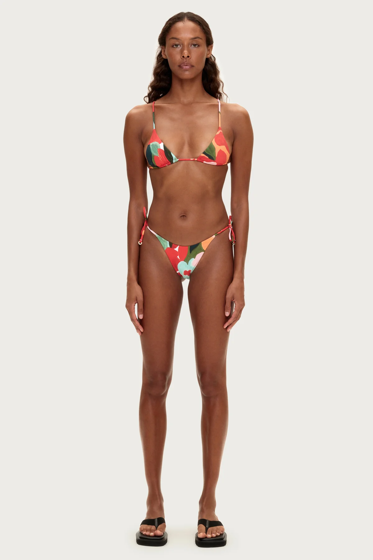 Retro Tie Brief - Red Floral - Image 2