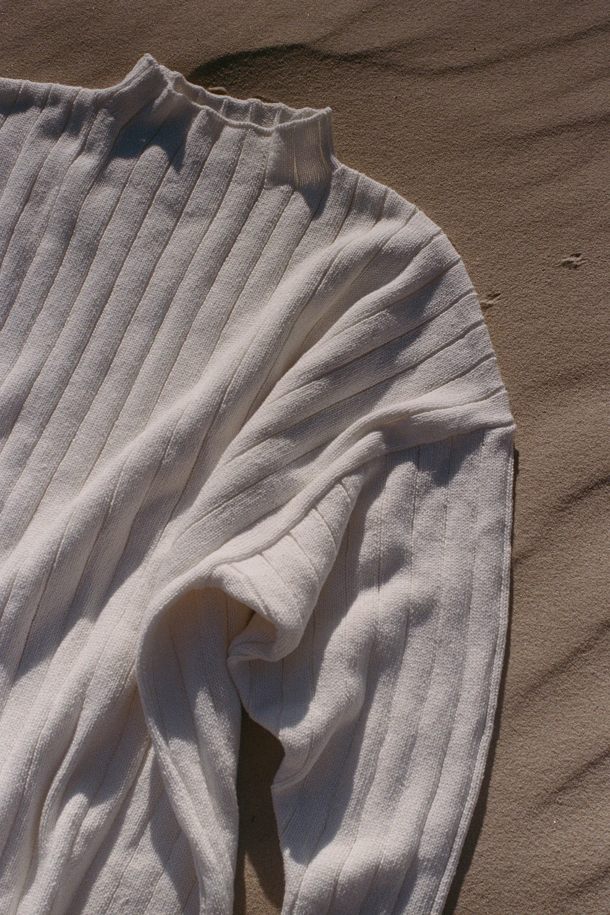 Rib Knit Jumper - Cream - Image 6