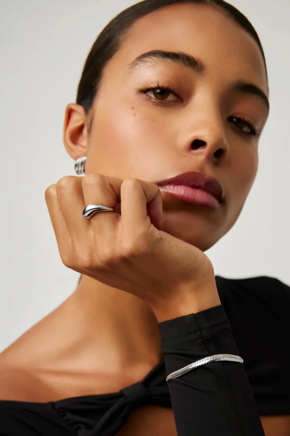 Savi Signature Stacking Ring - Silver - Image 3