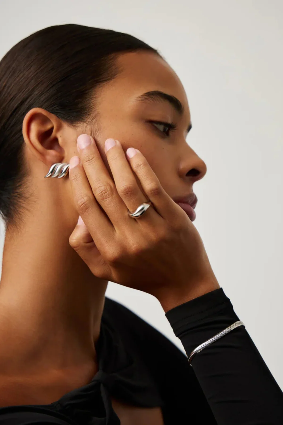 Savi Signature Stacking Ring - Silver - Image 4