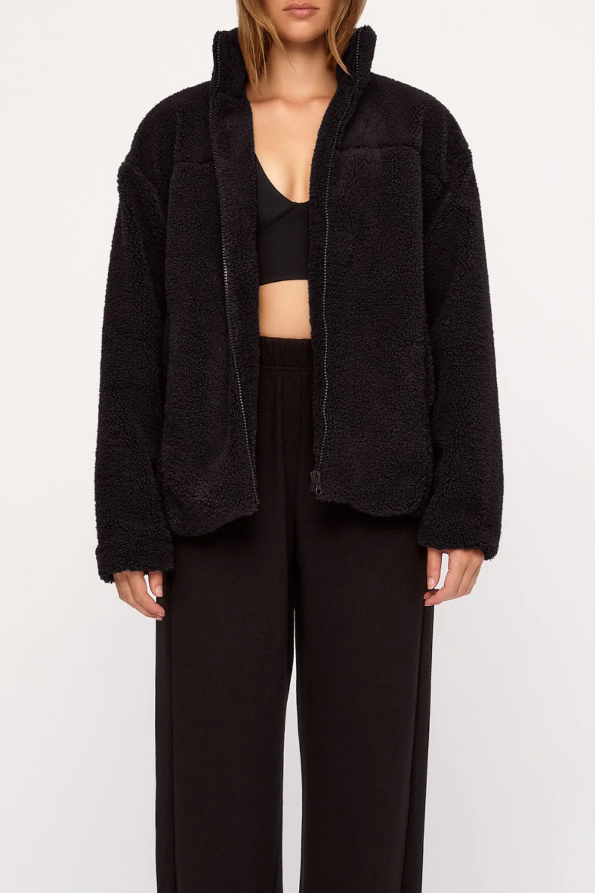 Sherpa Jacket - Black - Image 3
