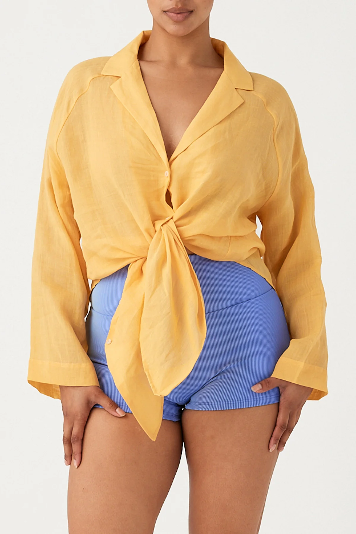 Signature Ramie Shirt - Marigold - Image 2